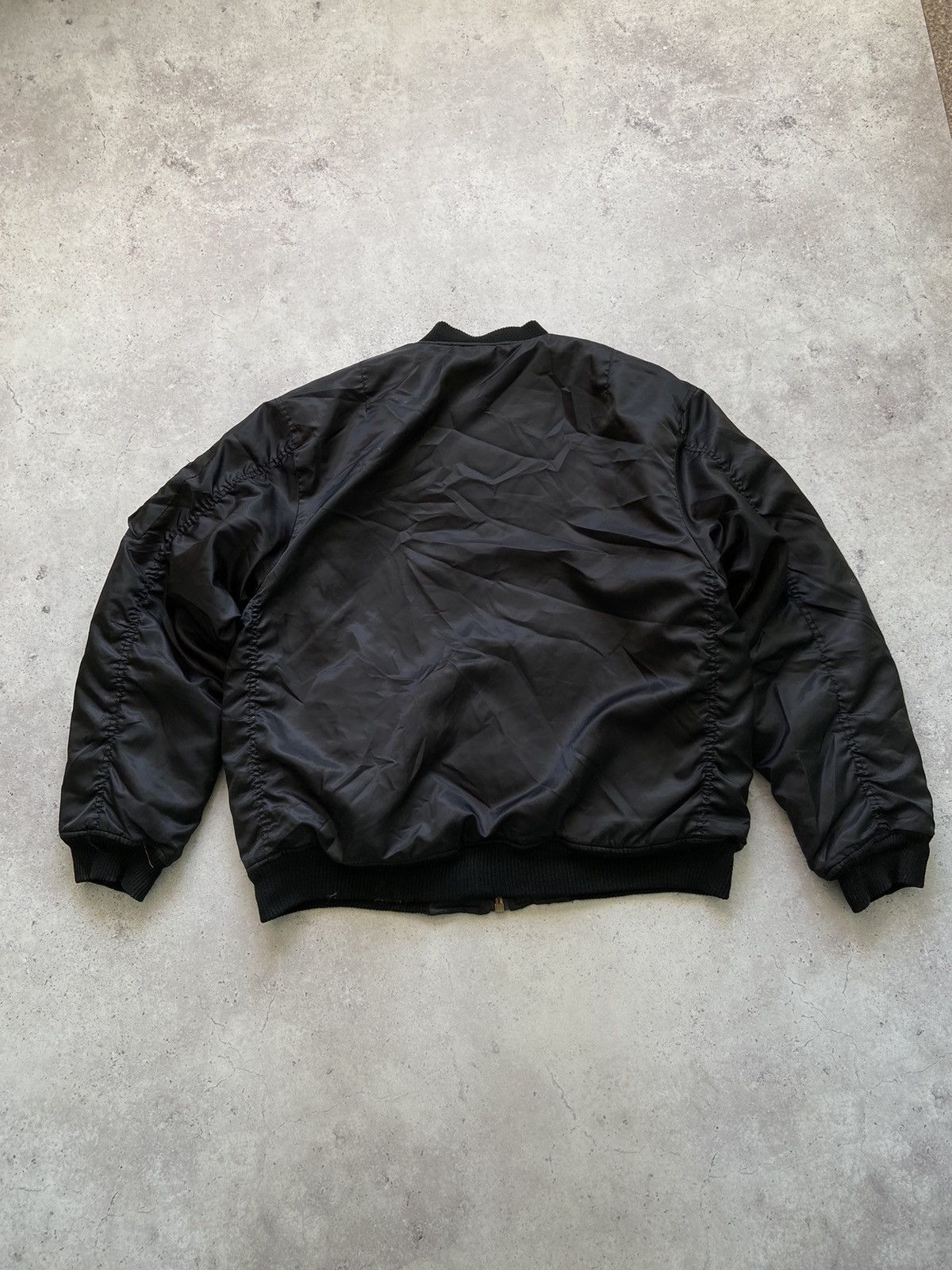 Alpha Industries MA-1 Flyer Vintage Nylon Bomber Jacket BoxyFit Oversized Size US XL / EU 56 / 4 - 2 Thumbnail