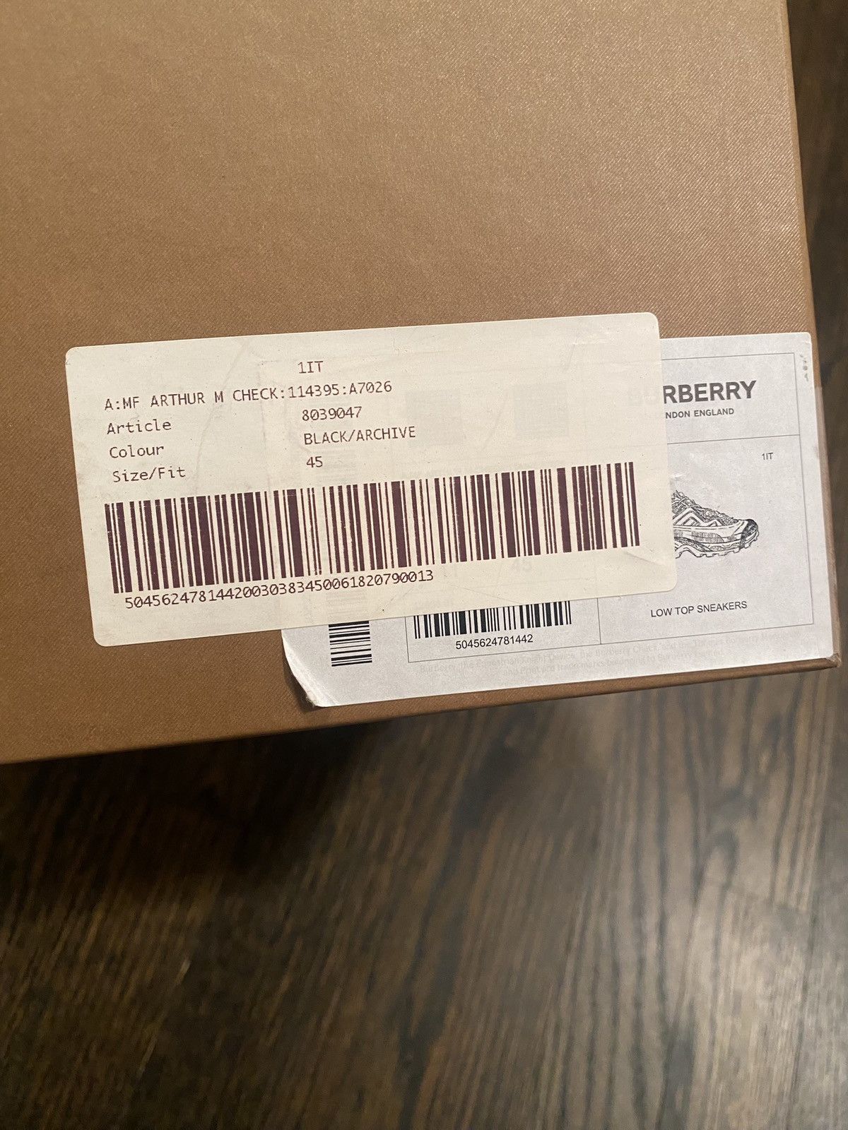 Burberry Burberry Arthur sneaker Size US 12 / EU 45 - 8 Thumbnail