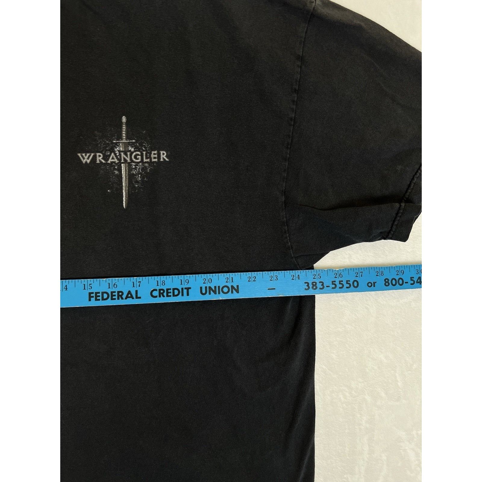 Wrangler Vintage Wrangler T-Shirt Size 2XL Biker Eagles Bull Y2K Blac Size US XXL / EU 58 / 5 - 8 Thumbnail