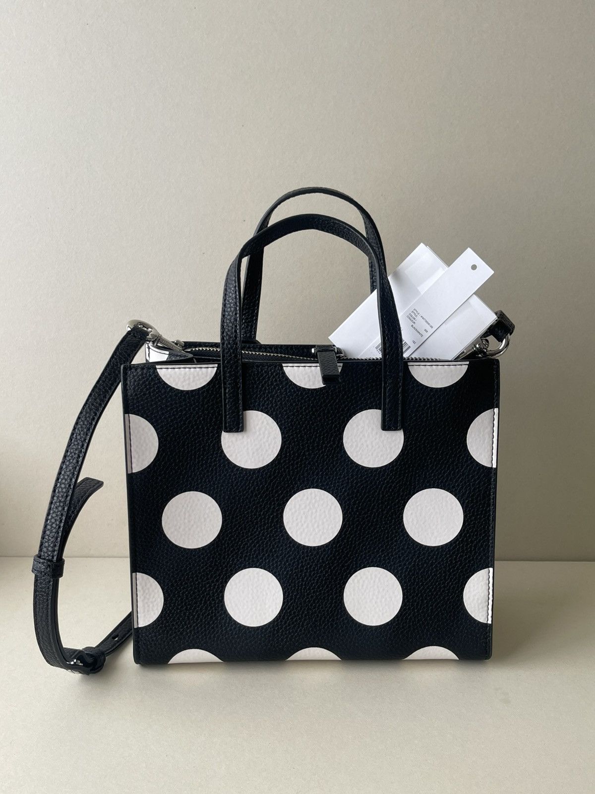 Marc Jacobs (new+tag) Marc Jacobs grind crossbody black polka dots Size ONE SIZE - 11 Thumbnail
