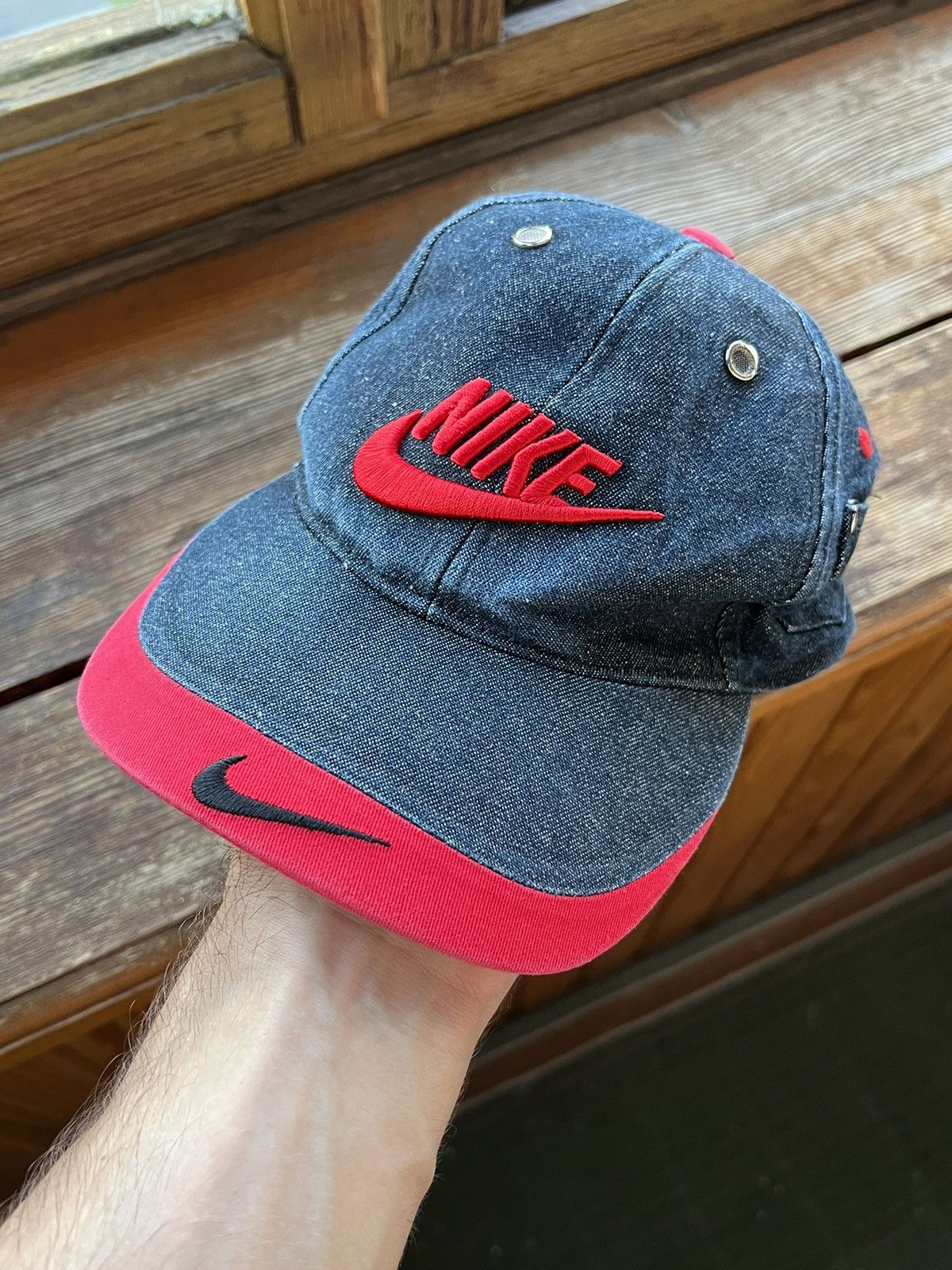 Nike Vintage Hat Nike Y2K Avant Garde Cap Size ONE SIZE - 3 Thumbnail