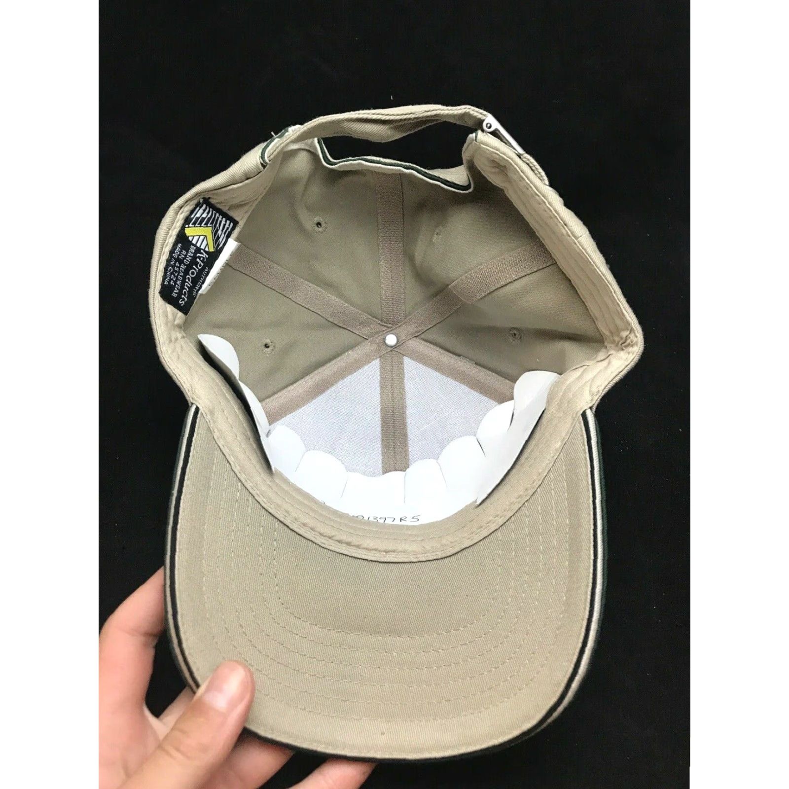 Logo 7 VINTAGE The Almond Co. Logo Trucker Hat Adjustable Khaki Farming Agriculture Mens Size ONE SIZE - 4 Thumbnail
