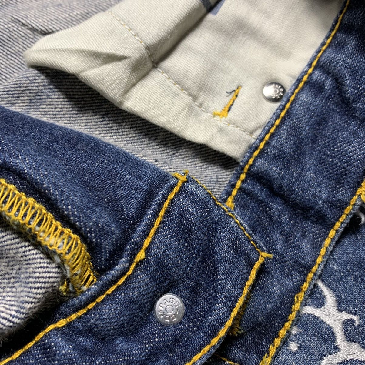 Japanese Brand × Le Grande Bleu (L.G.B.) × Vintage Japanese Classic Script Naminoritatsujin Ryu Embroidery Size US 33 - 9 Thumbnail