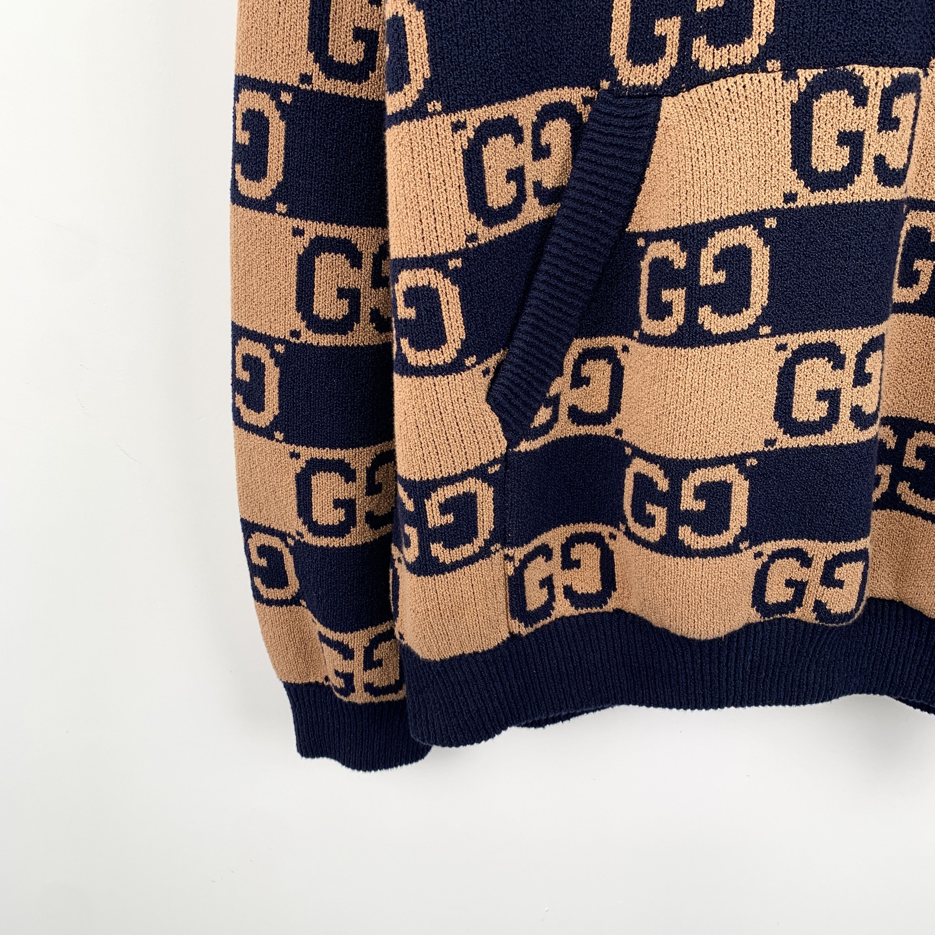 Gucci Gucci Knit Hoodie Colorblock Logo Jacquard (Size S Size US S / EU 44-46 / 1 - 4 Thumbnail