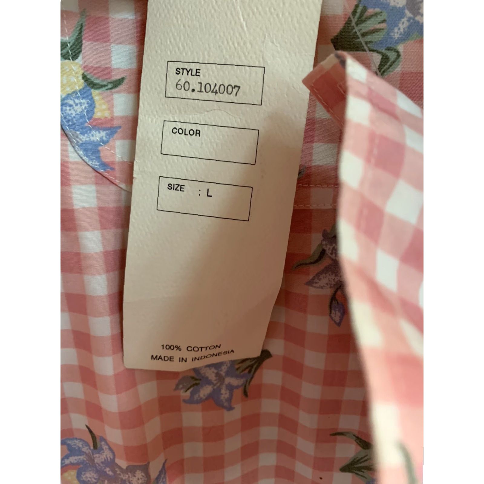Vintage Vintage Women's Blouse L Retro Floral Gingham Check Prairie Cottage Cottagecore Size L / US 10 / IT 46 - 6 Thumbnail
