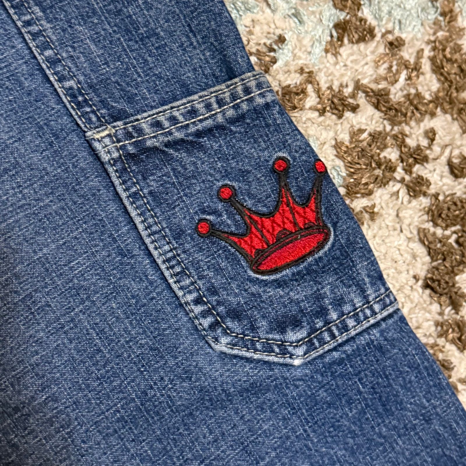 JNCO Vintage JNCO Jeans Baggy Wide Leg Script Spellout 36x31 Y2K Size US 36 / EU 52 - 4 Thumbnail