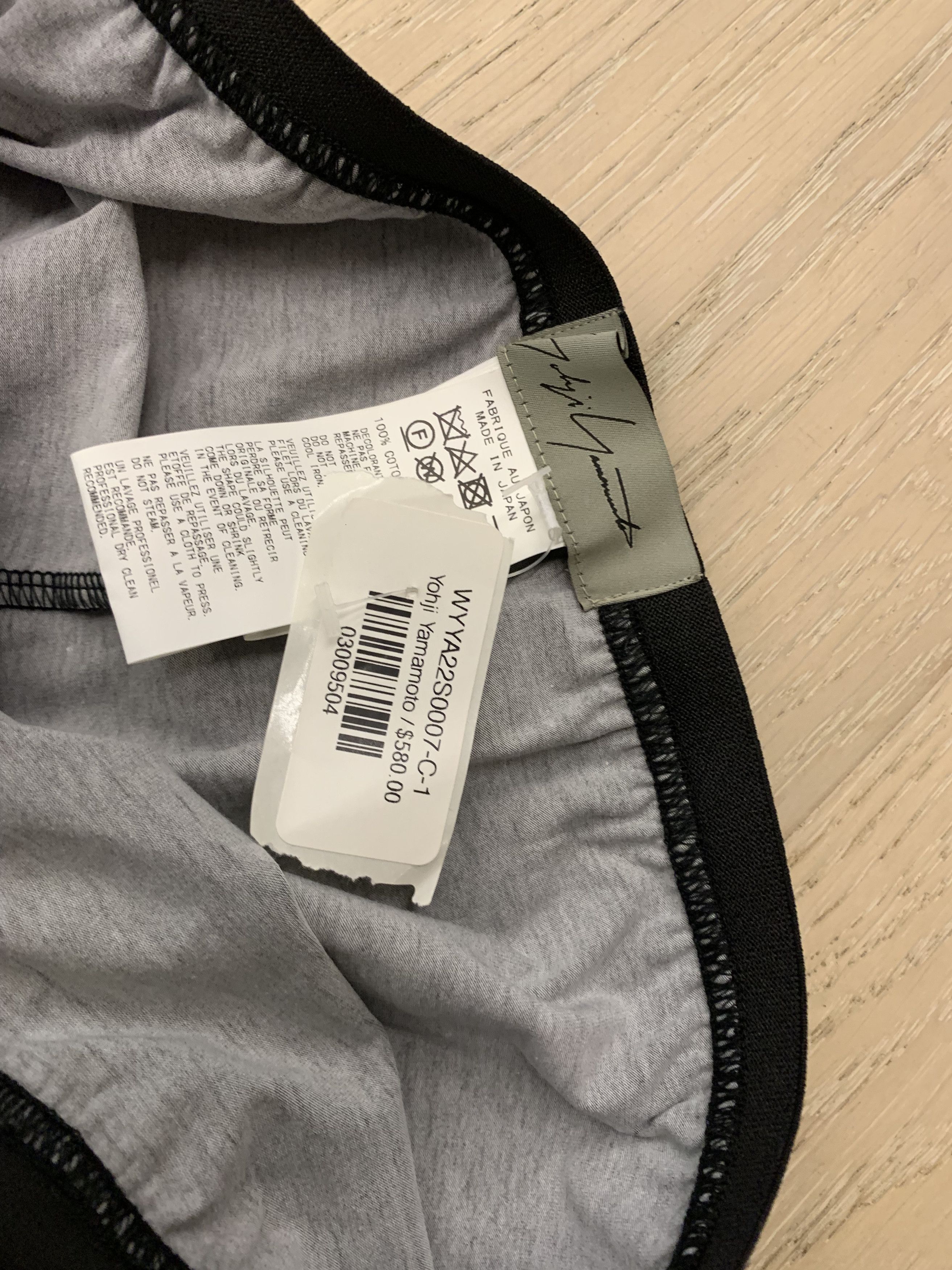 Yohji Yamamoto $580 NWT Yohji Yamamoto Black Printed Leggings wataboku Size 26" / US 2 / IT 38 - 7 Thumbnail