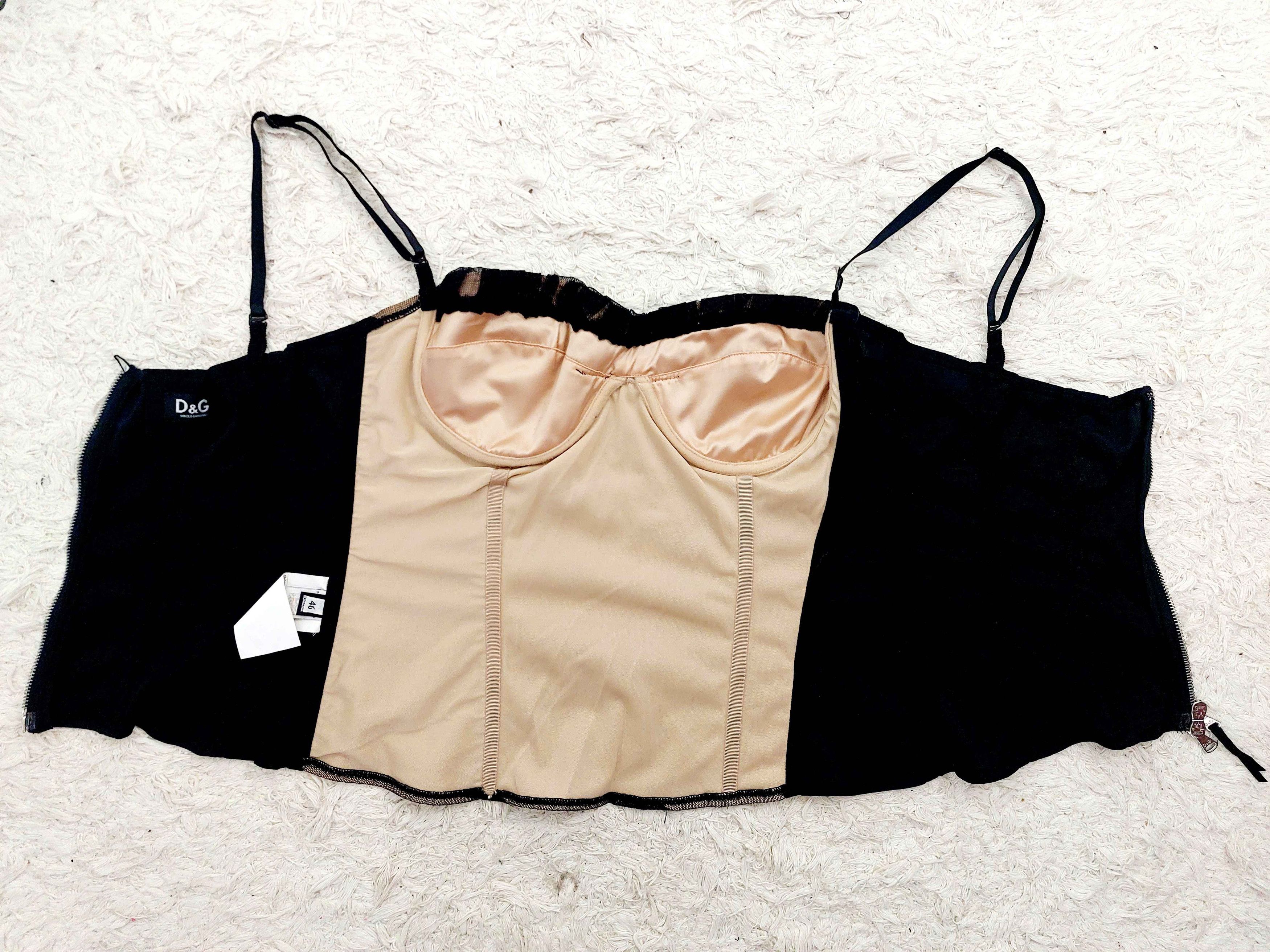 Dolce & Gabbana D&G Dolce & Gabbana Gingham Check Chekered Corset Size L / US 10 / IT 46 - 12 Thumbnail