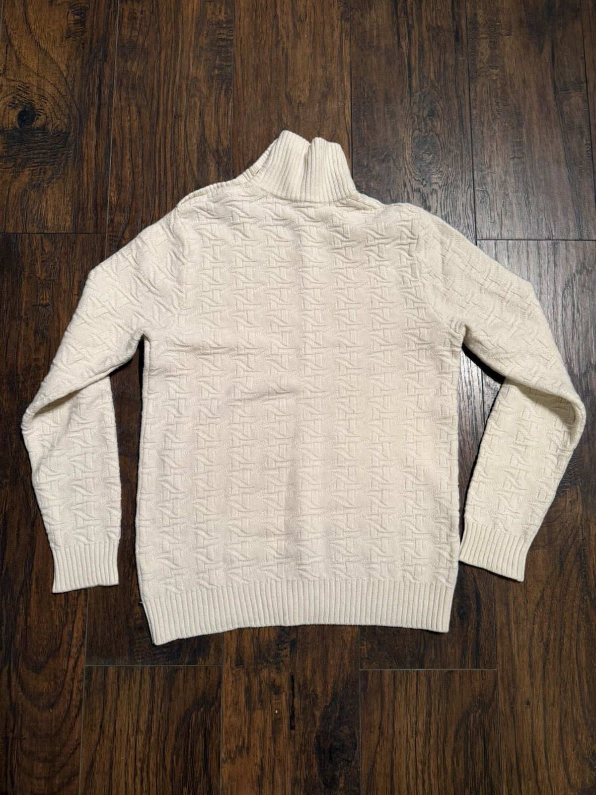 Paolo Pecora Textured knit virgin wool turtleneck Size US M / EU 48-50 / 2 - 3 Thumbnail