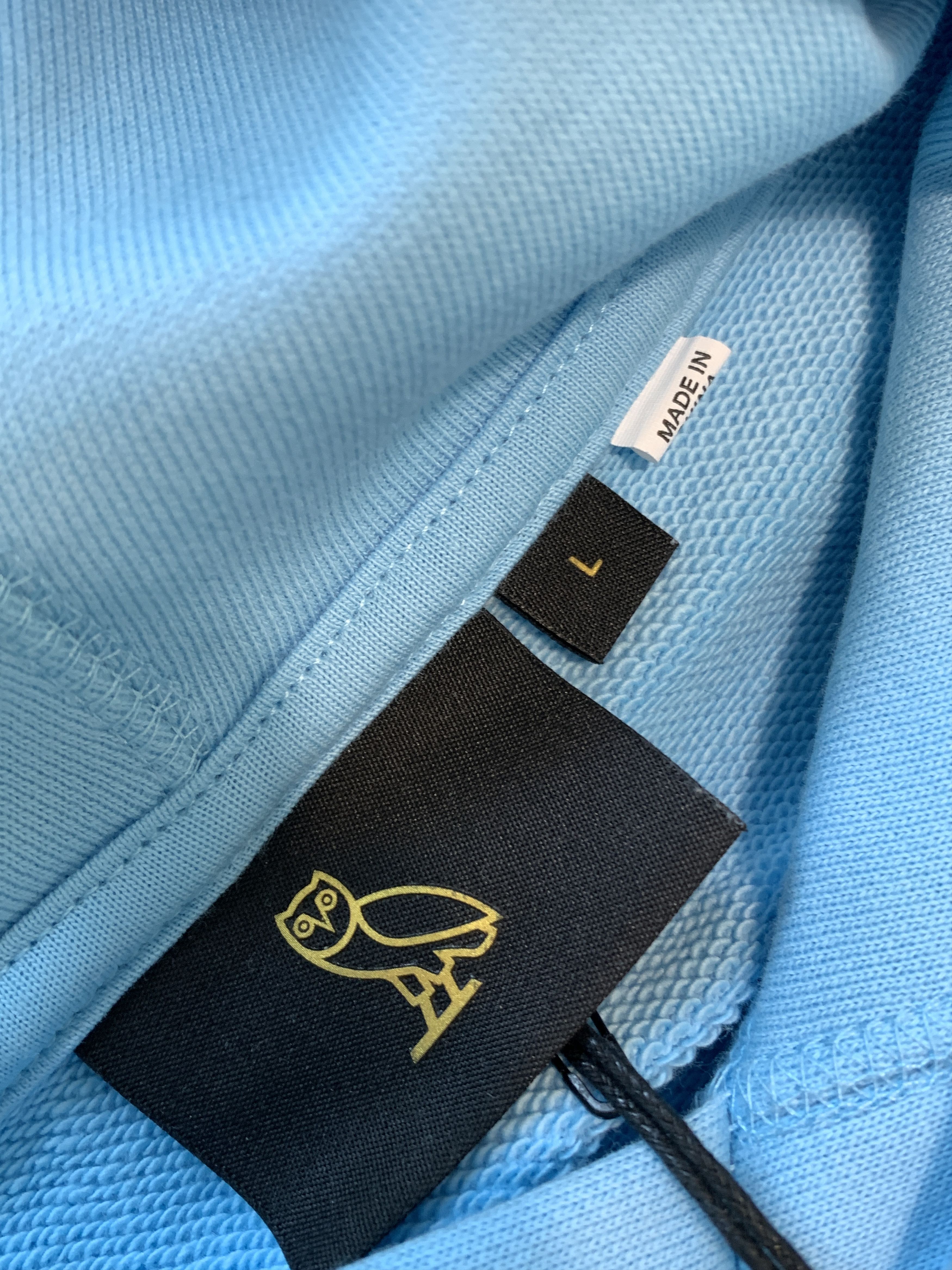 Drake *RARE* OVO Collegiate Hoodie Light Blue Size US L / EU 52-54 / 3 - 3 Thumbnail