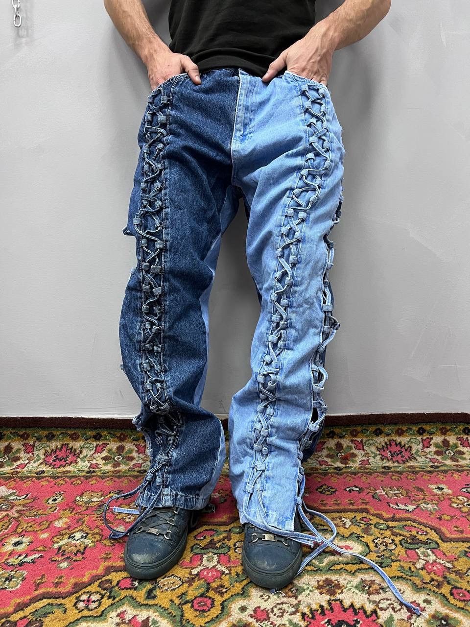 If Six Was Nine × JNCO × Japanese Brand Rare Design Vintage Japanese Brand Kingway Cargo Jeans 1990s Size US 34 / EU 50 - 1 Thumbnail