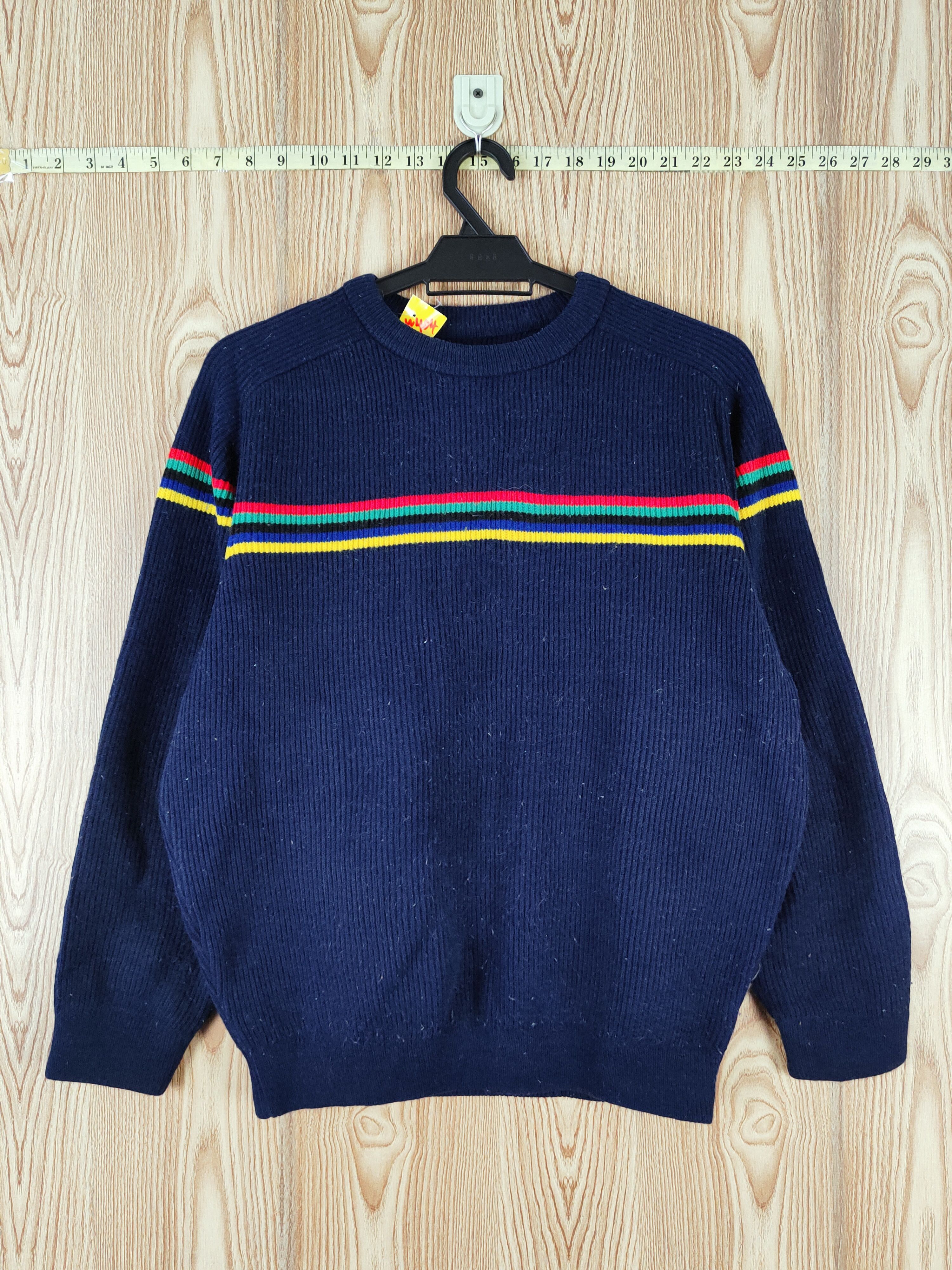 Japanese Brand × Vintage Japanese Brand Navy Knitwear Sweatshirts #W404 Size US L / EU 52-54 / 3 - 1 Thumbnail