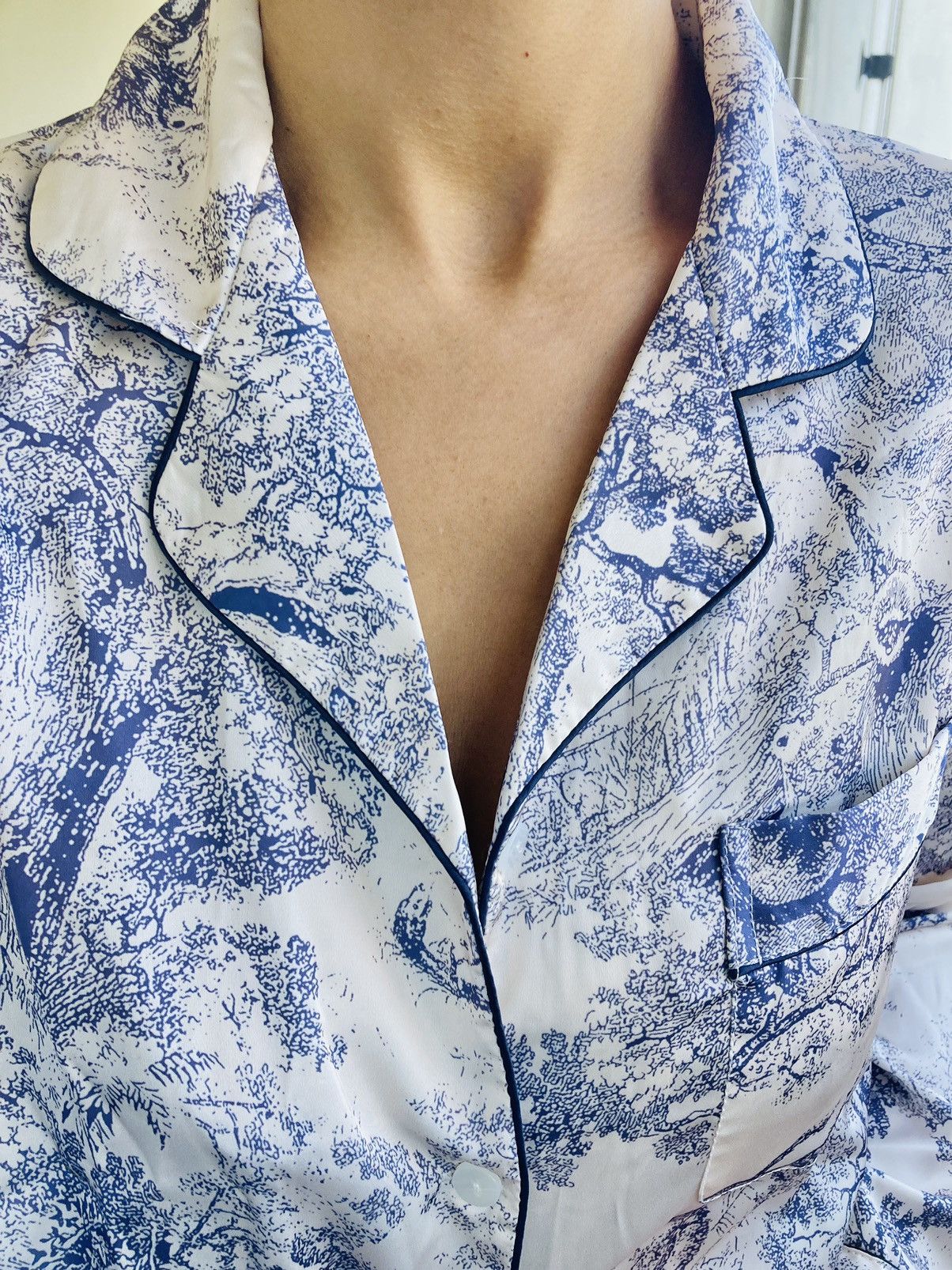 Other ✨ Elegant Toile de Jouy Satin Pajamas ✨ high end Size S / US 4 / IT 40 - 11 Thumbnail