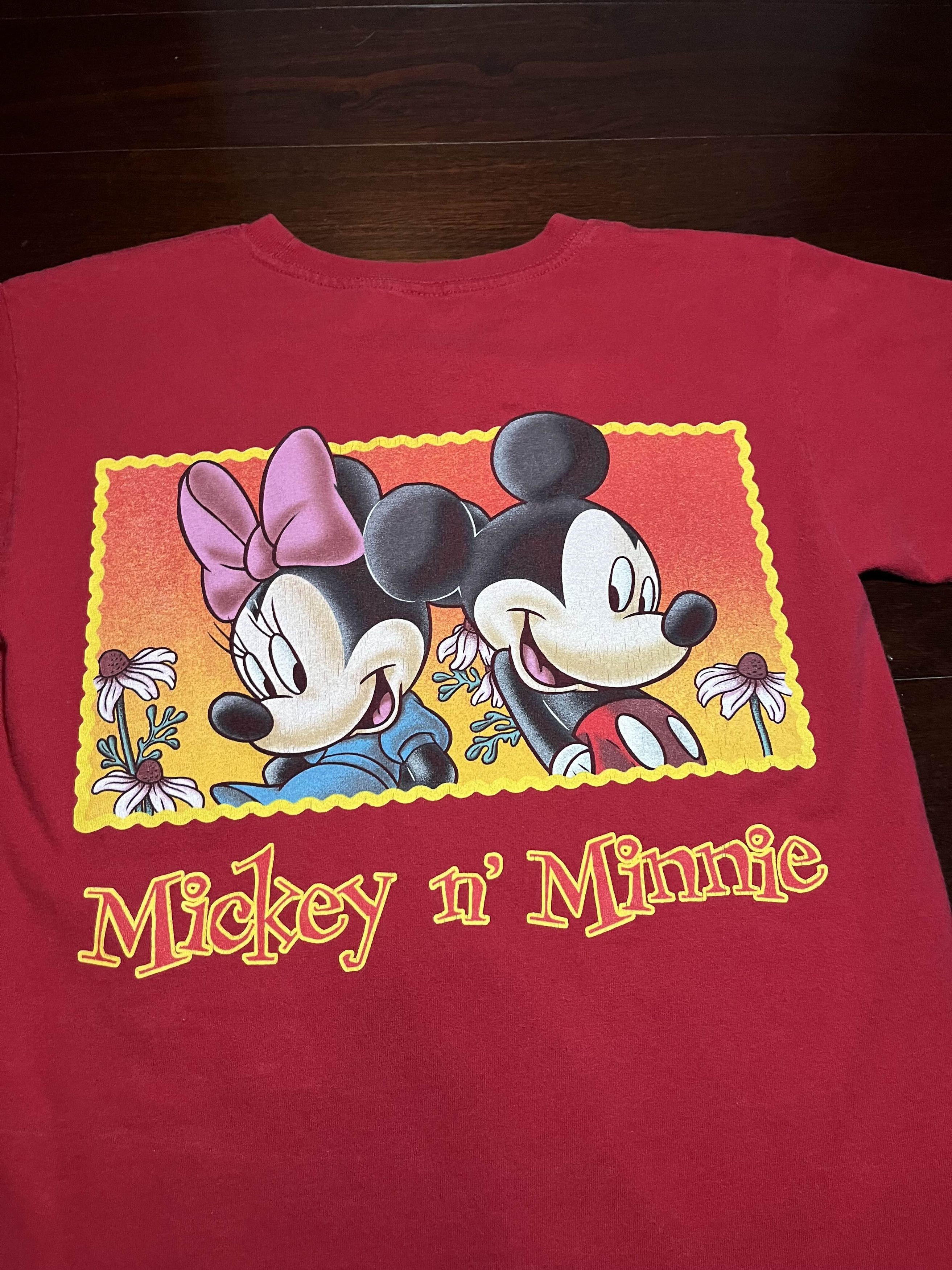 Disney × Mickey Mouse × Vintage Vintage 90s Mickey n' Minnie Disney Tee Size US S / EU 44-46 / 1 - 2 Thumbnail