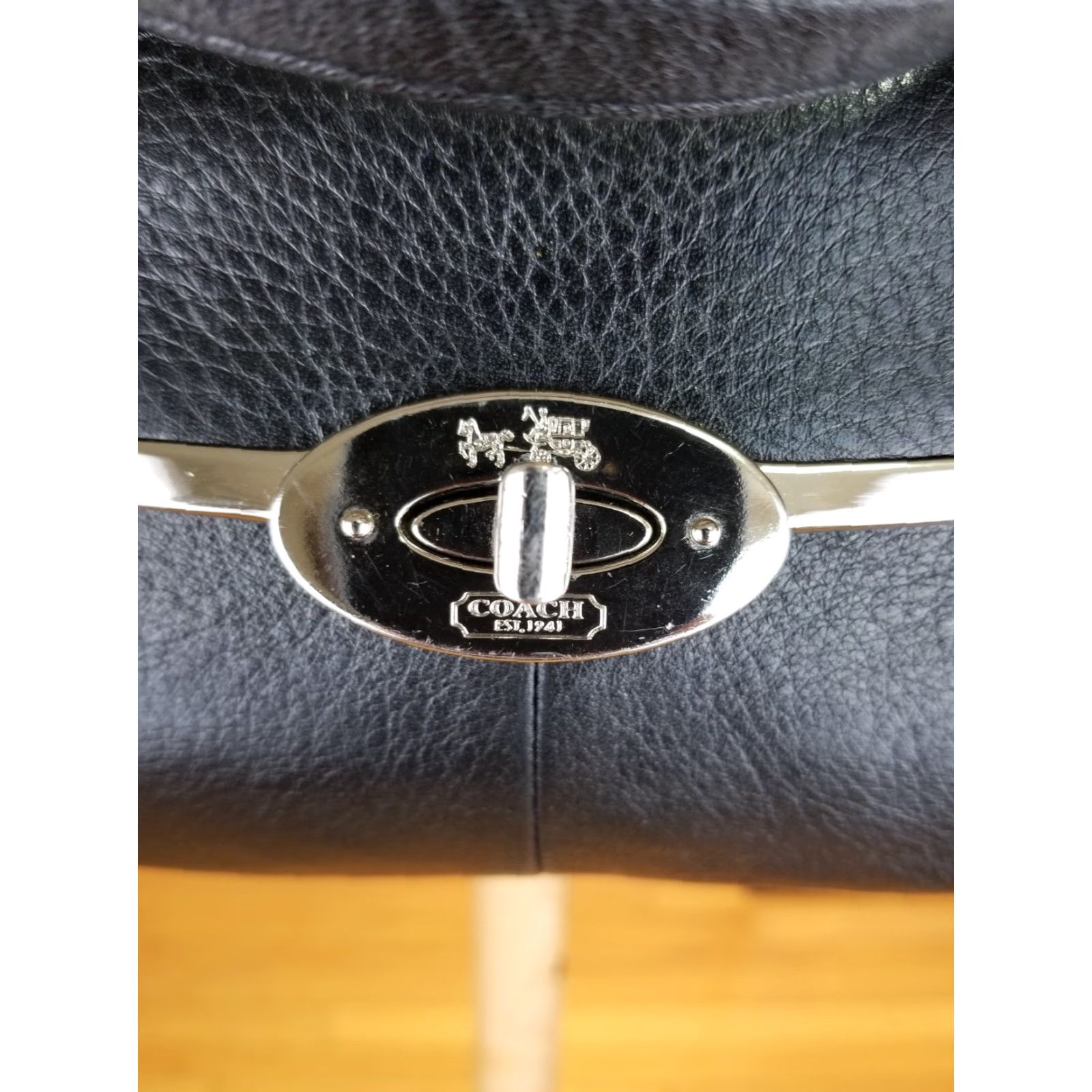Coach VINTAGE COACH BLACK LEATHER SHOULDER HAND BAG CROSS BAG SZ 10'X8'X3' 25163 Size ONE SIZE - 2 Thumbnail