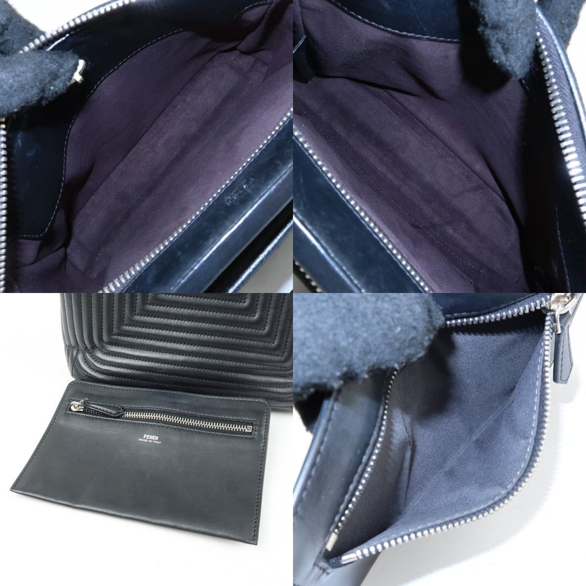 Fendi Fendi Dotcom Shoulder Bag Calfskin Black Size ONE SIZE - 7 Thumbnail