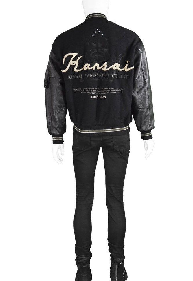 Kansai Yamamoto 90s KANSAI YAMAMOTO STADIUM JACKET VARSITY BOMBER JACKET Size US L / EU 52-54 / 3 - 2 Thumbnail