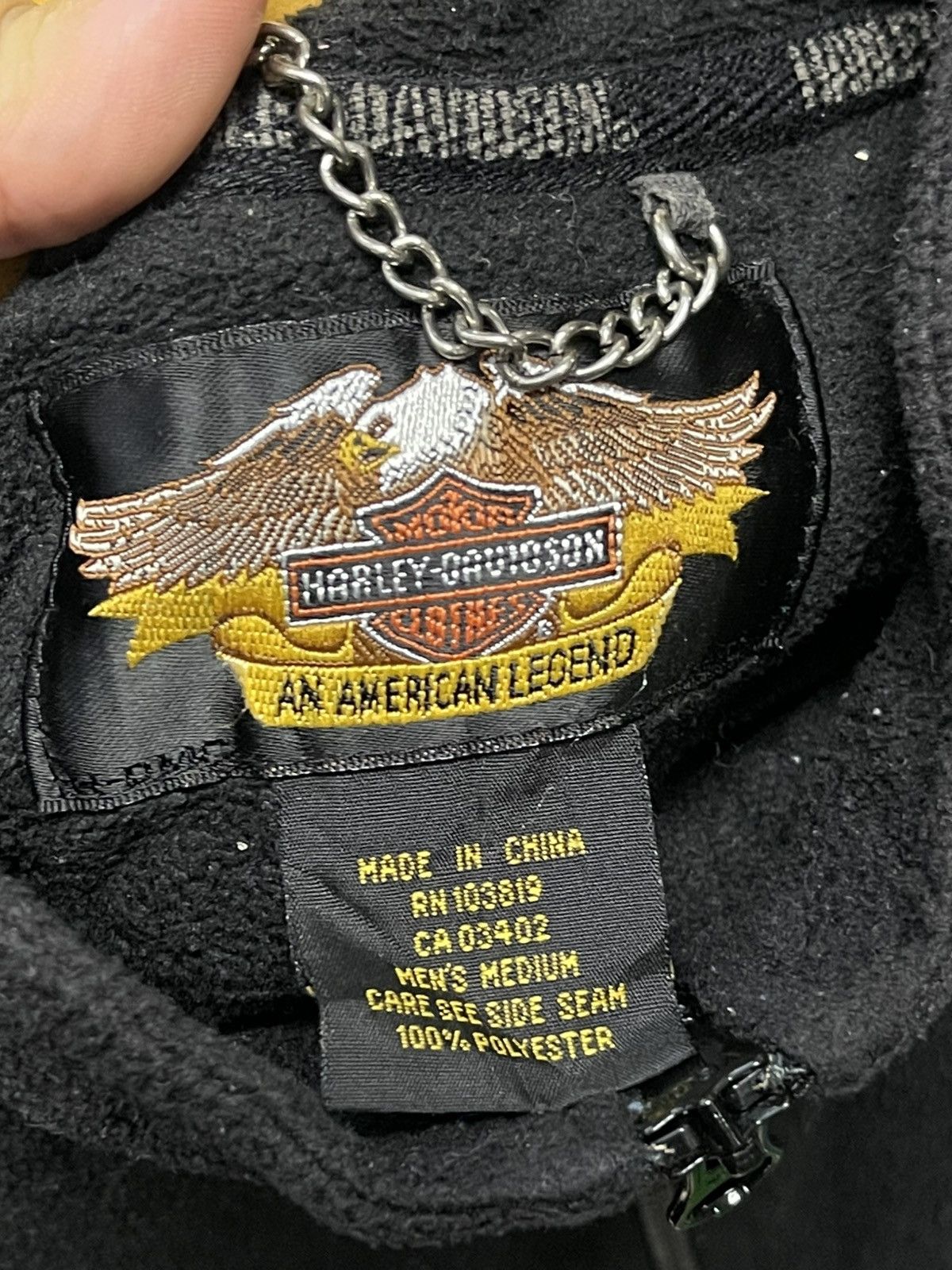 Harley Davidson × Vintage Vintage Harley Davidson Fleece Anorak Size US M / EU 48-50 / 2 - 9 Thumbnail