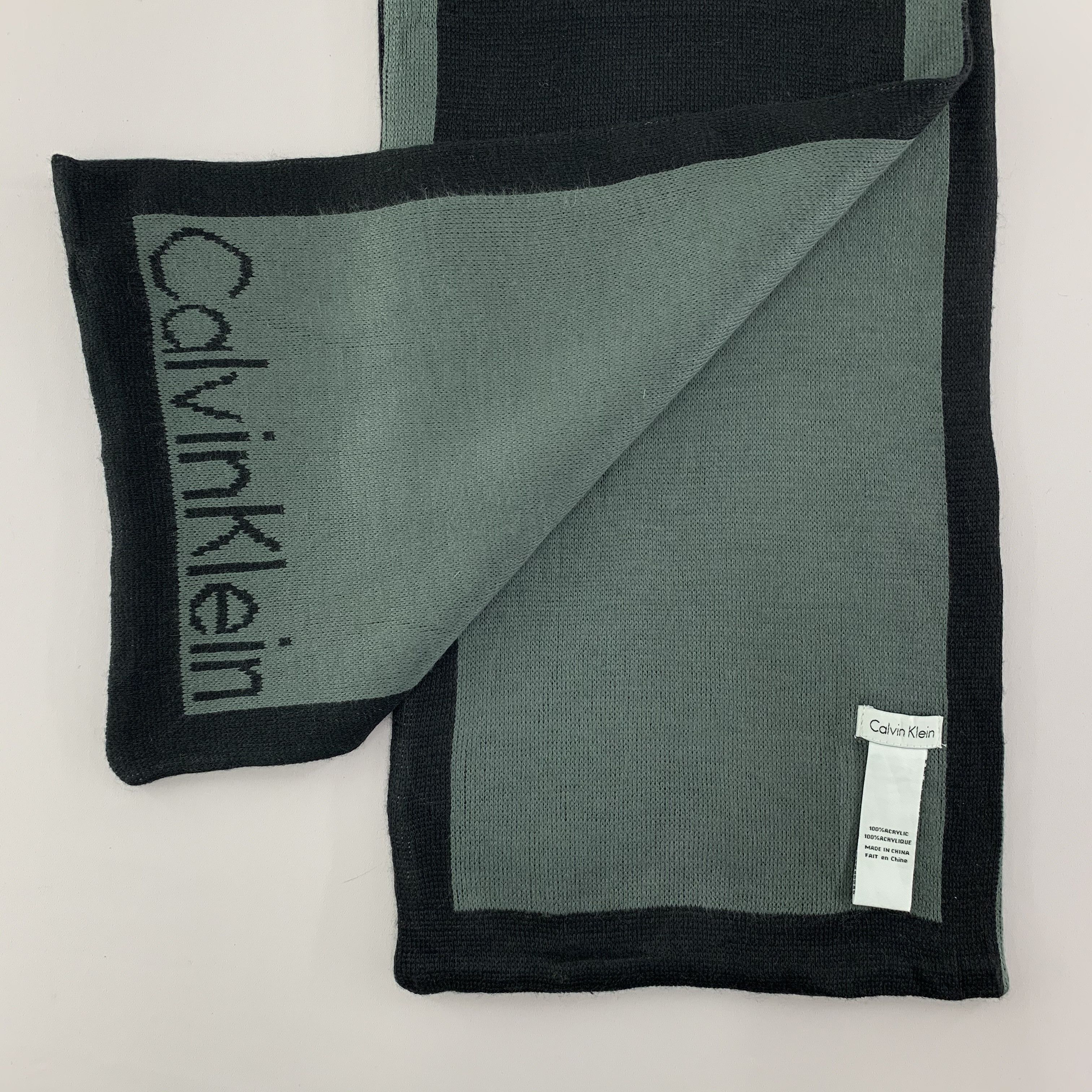 Calvin Klein Calvin Klein Scarf Wool Muffler Neck Wrap BL4072 Size ONE SIZE - 3 Thumbnail