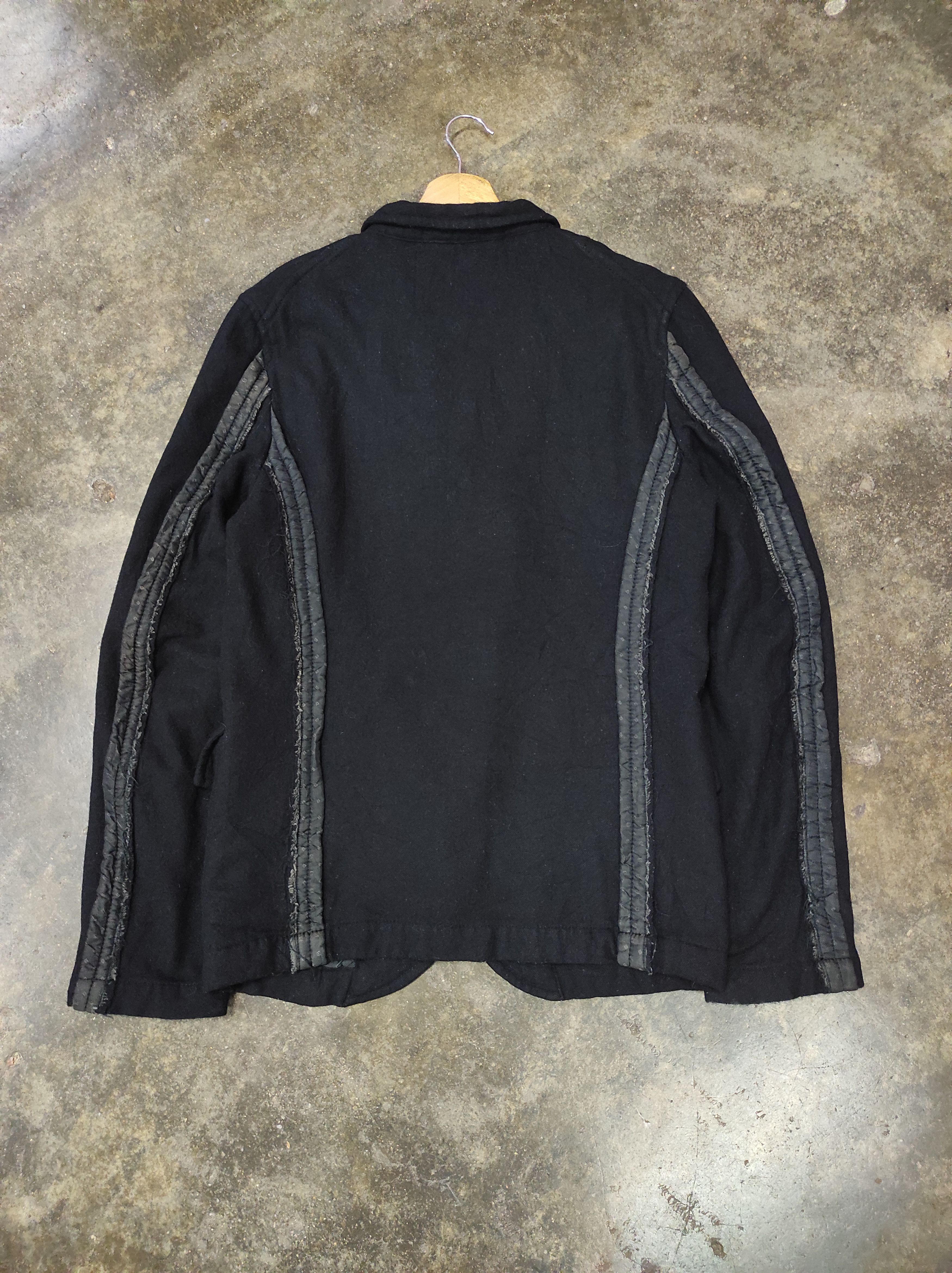 AD2013 BLACK COMME DES GARCONS WOOL RARE BLAZER JACKET