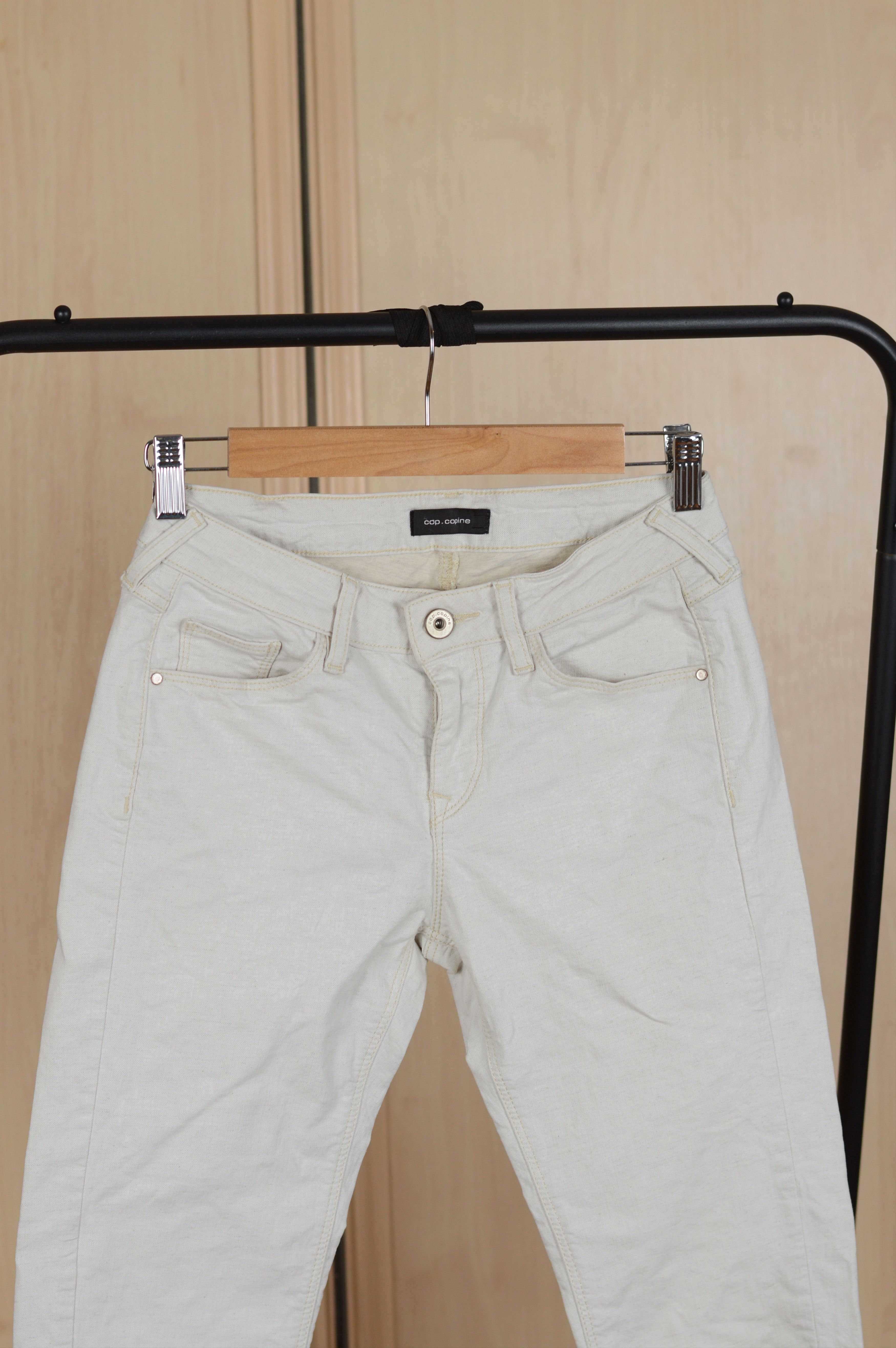 Cop Copine Cop Copine Avant Garde Dirty White Jeans Pant Size 28" / US 6 / IT 42 - 2 Thumbnail