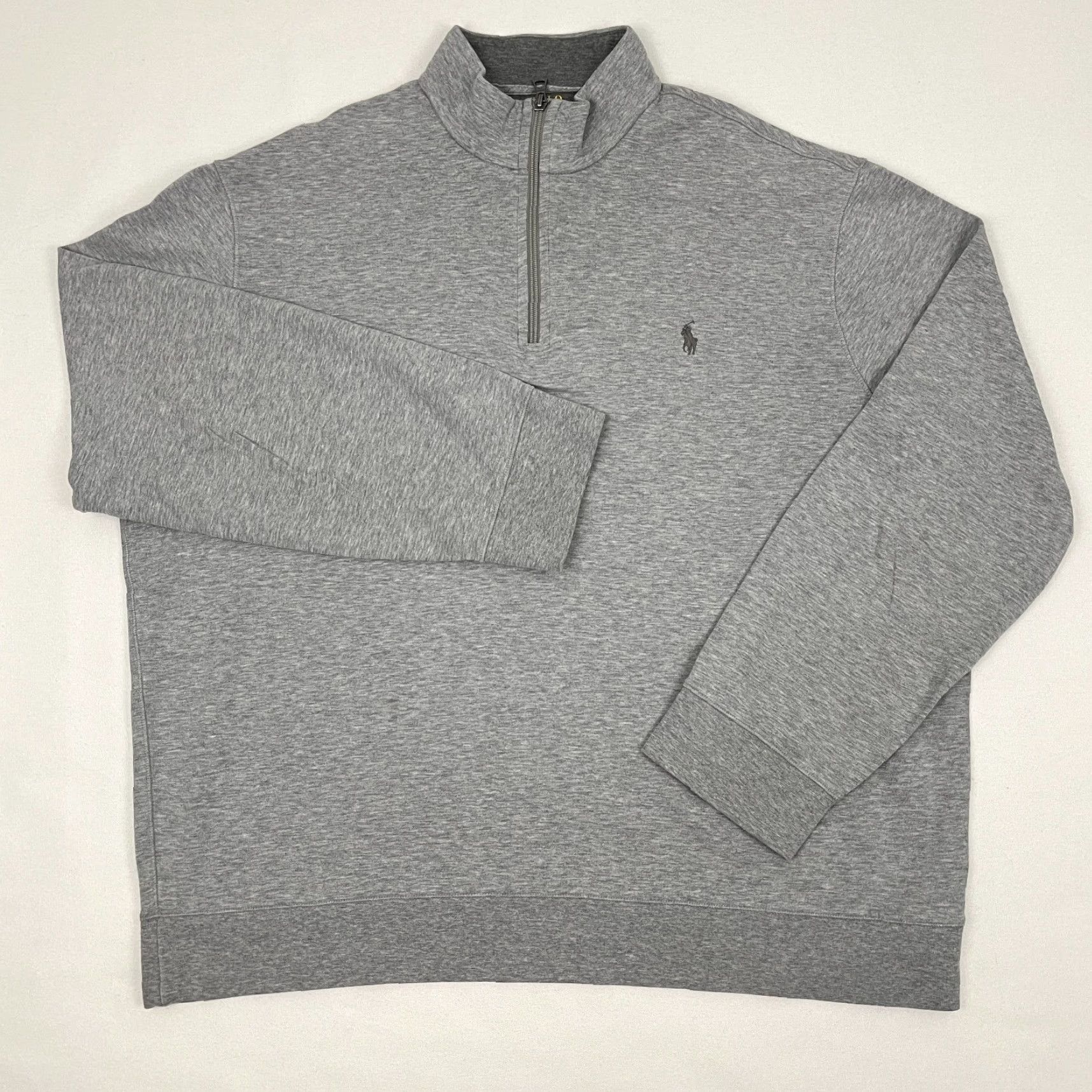Polo Ralph Lauren VINTAGE Polo Ralph Lauren Sweater Mens XL Gray Quarter Zip Pullover Academia Jumper Prep Size US XL / EU 56 / 4 - 2 Thumbnail
