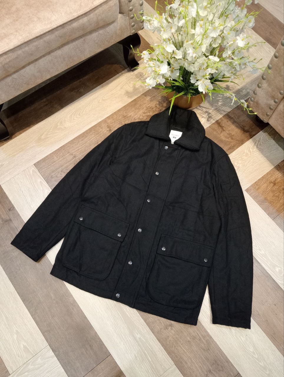 JW Anderson × Uniqlo J.W.ANDERSON X UNIQLO BLACK JACKET - SIZE L Size US L / EU 52-54 / 3 - 3 Thumbnail