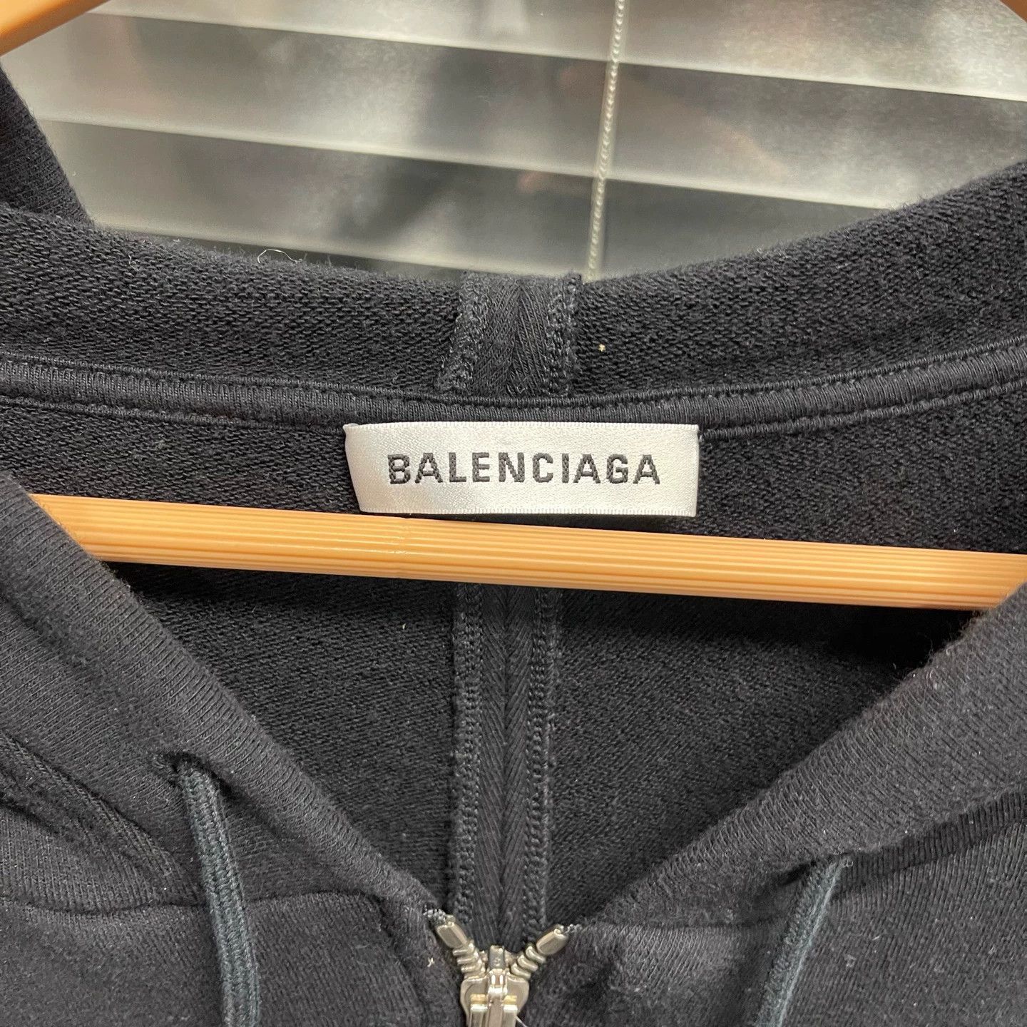 Balenciaga Balenciaga mini logo zip solid hooded jacket XS Size US XS / EU 42 / 0 - 3 Thumbnail