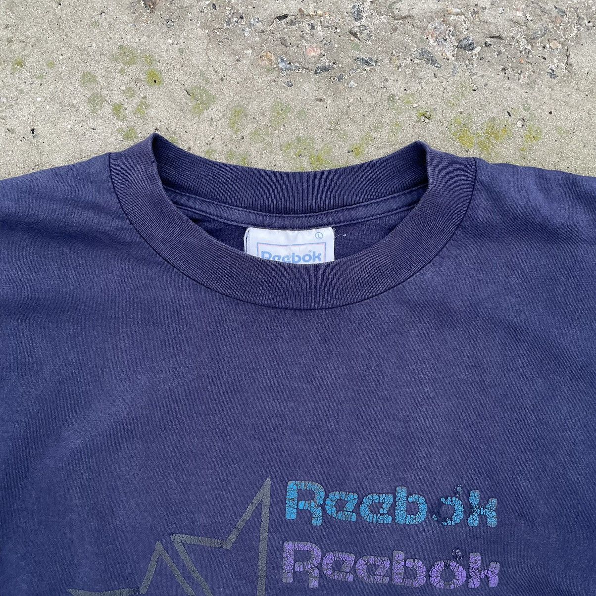 Reebok × Vintage Vintage Reebok T-shirts Big Logo Y2K 90s USA Trashed Size US L / EU 52-54 / 3 - 5 Thumbnail