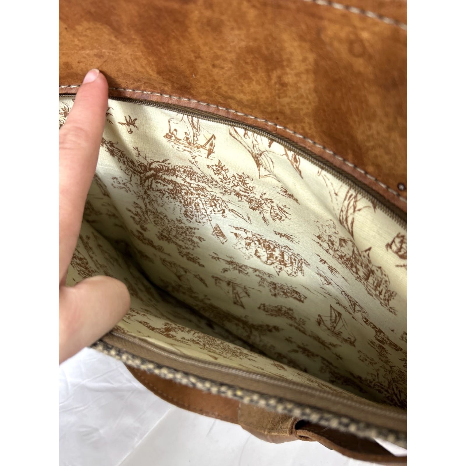 Vintage **VINTAGE HARTMANN LEATHER TRAVEL SHOULDER TOTE BAG** User: Vintage Hartmann Leather Travel Shoulder Tote Bag 17x7x13 Size ONE SIZE - 6 Thumbnail