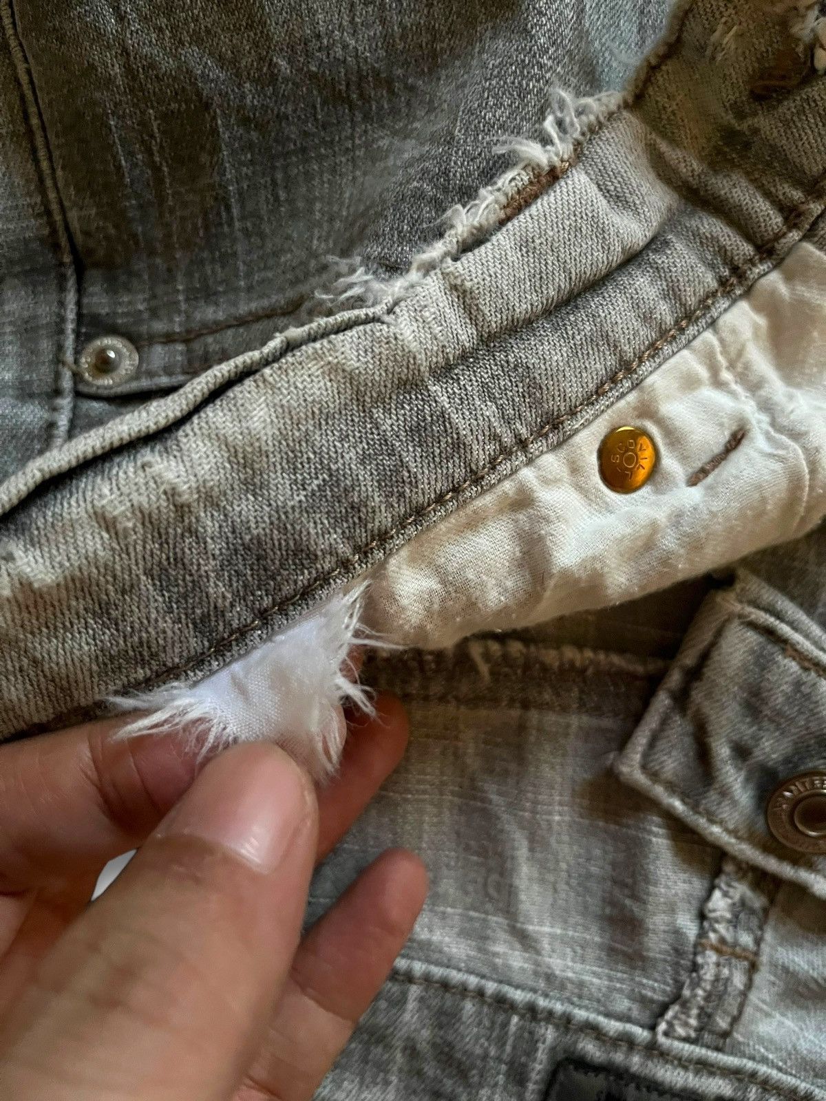 Japanese Brand Vintage Japanese Brand Distressed Grey Flare Jeans Size US 29 - 9 Thumbnail