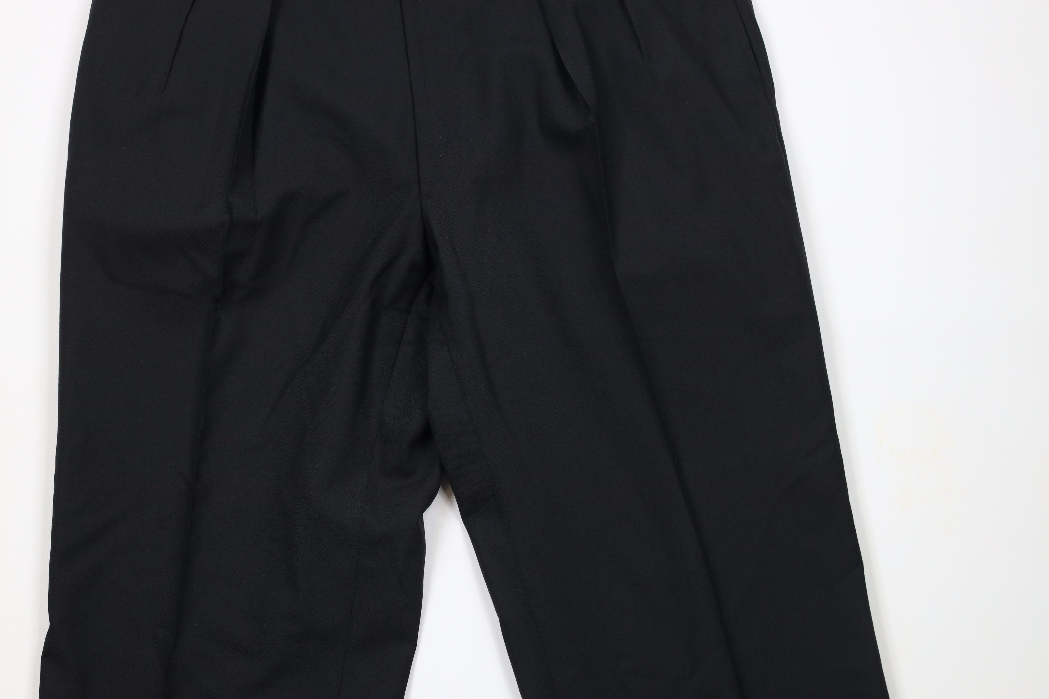 Brooks Brothers × Vintage Vintage 70s Brooks Brothers Wool Pants Trousers Black USA Size US 38 / EU 54 - 3 Thumbnail