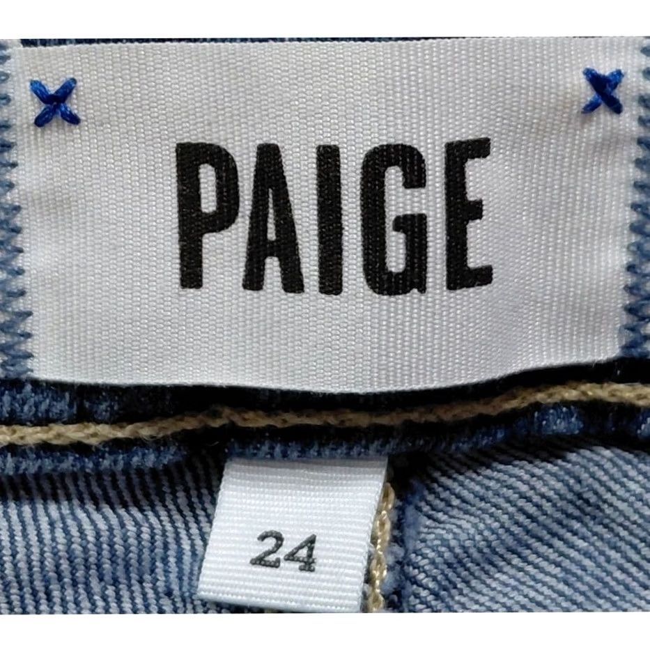 Paige Paige Verdugo Ankle Jeans Blue Solid Denim Slim Women Size 24 Size 42" / US 20 - 5 Thumbnail