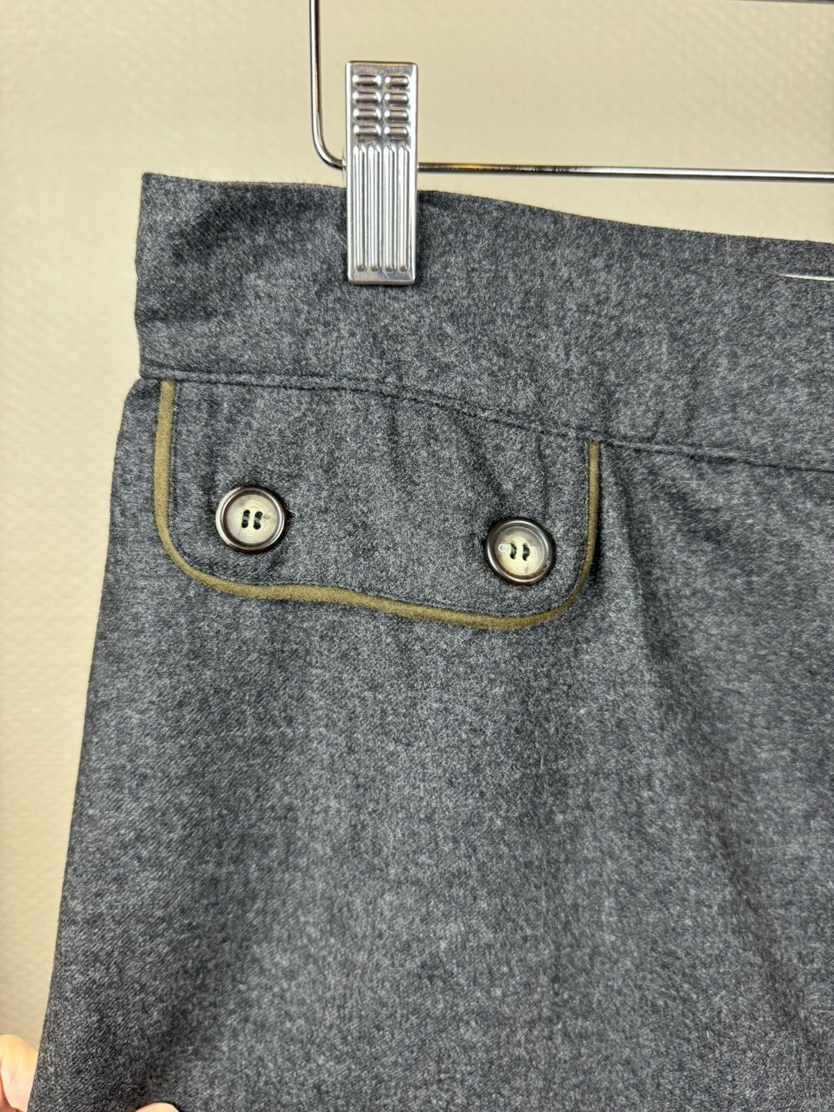 Gucci Gucci vintage wool pencil straight skirt gray anthracite L Size 34" / US 12 / IT 48 - 5 Thumbnail