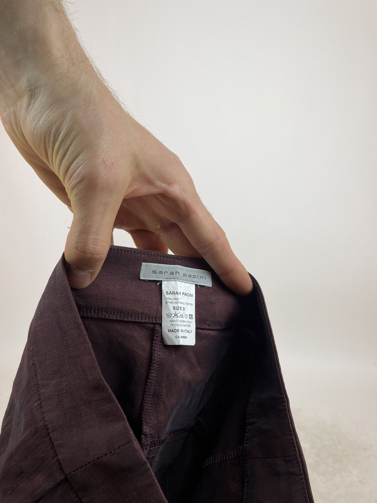 Sarah Pacini Sarah Pacicni Linen Trousers Pants Womens size 0 Size 25" / US 0 / IT 36 - 9 Thumbnail