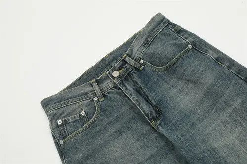 Japanese Brand × Jean American retro wide-leg versatile washed distressed jeans Size US 34 / EU 50 - 3 Thumbnail