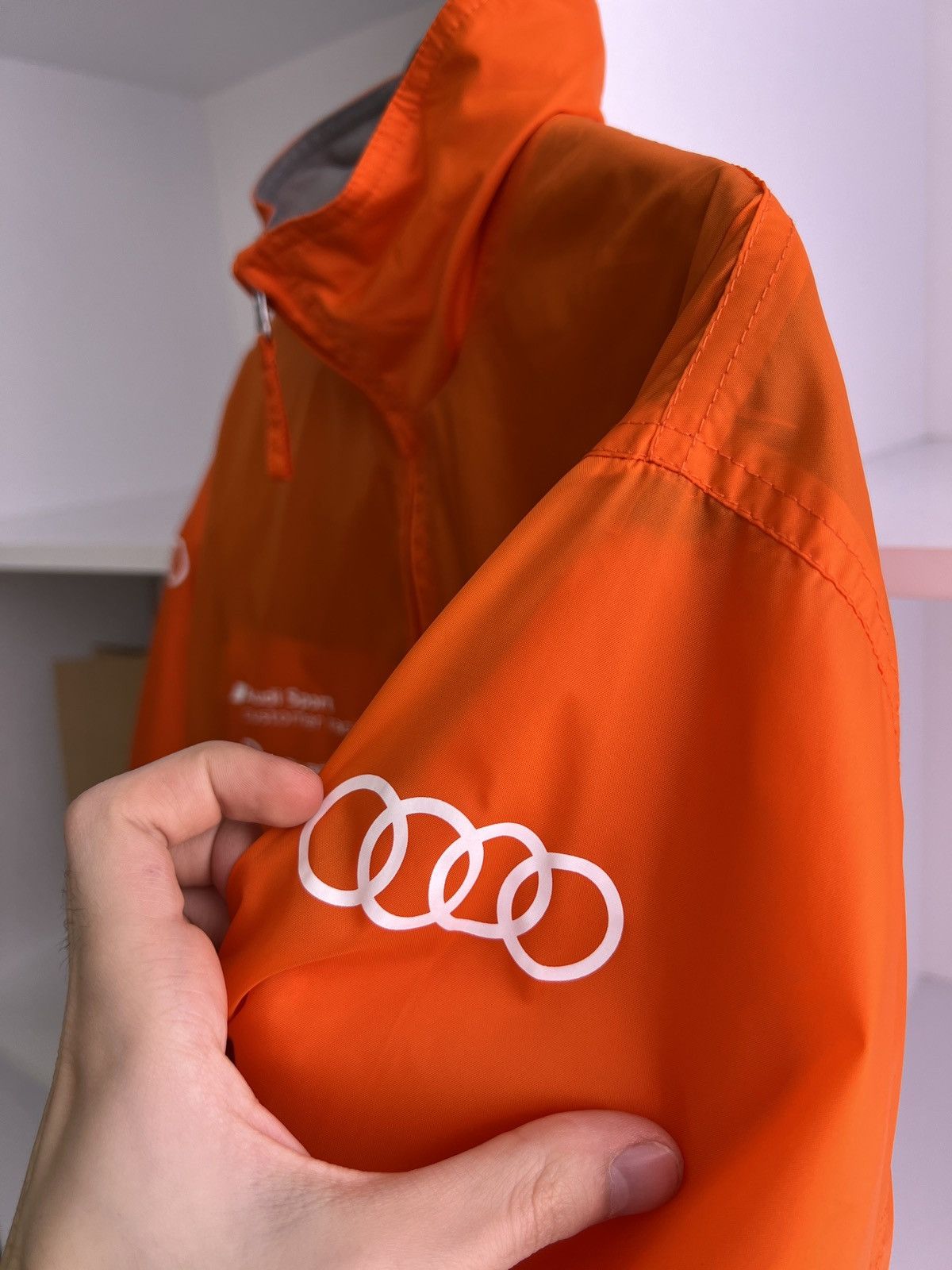Audi × Vintage Vintage Audi Sport Light Orange Racing Jacket Size US L / EU 52-54 / 3 - 8 Thumbnail