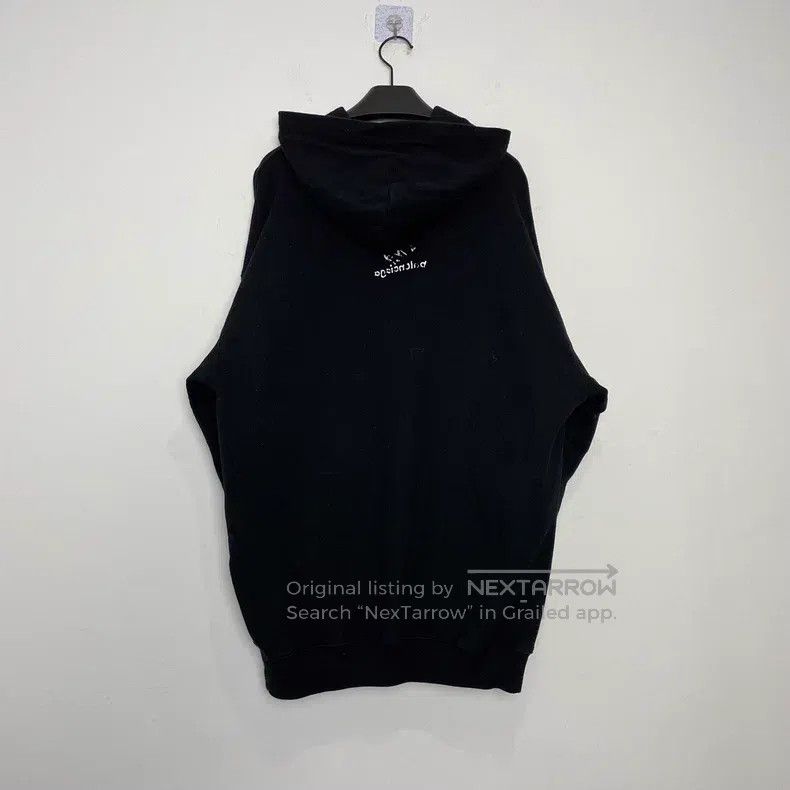 Balenciaga Balenciaga Black Front and Back Graffiti Logo Hooded Sweat Size US XS / EU 42 / 0 - 2 Thumbnail