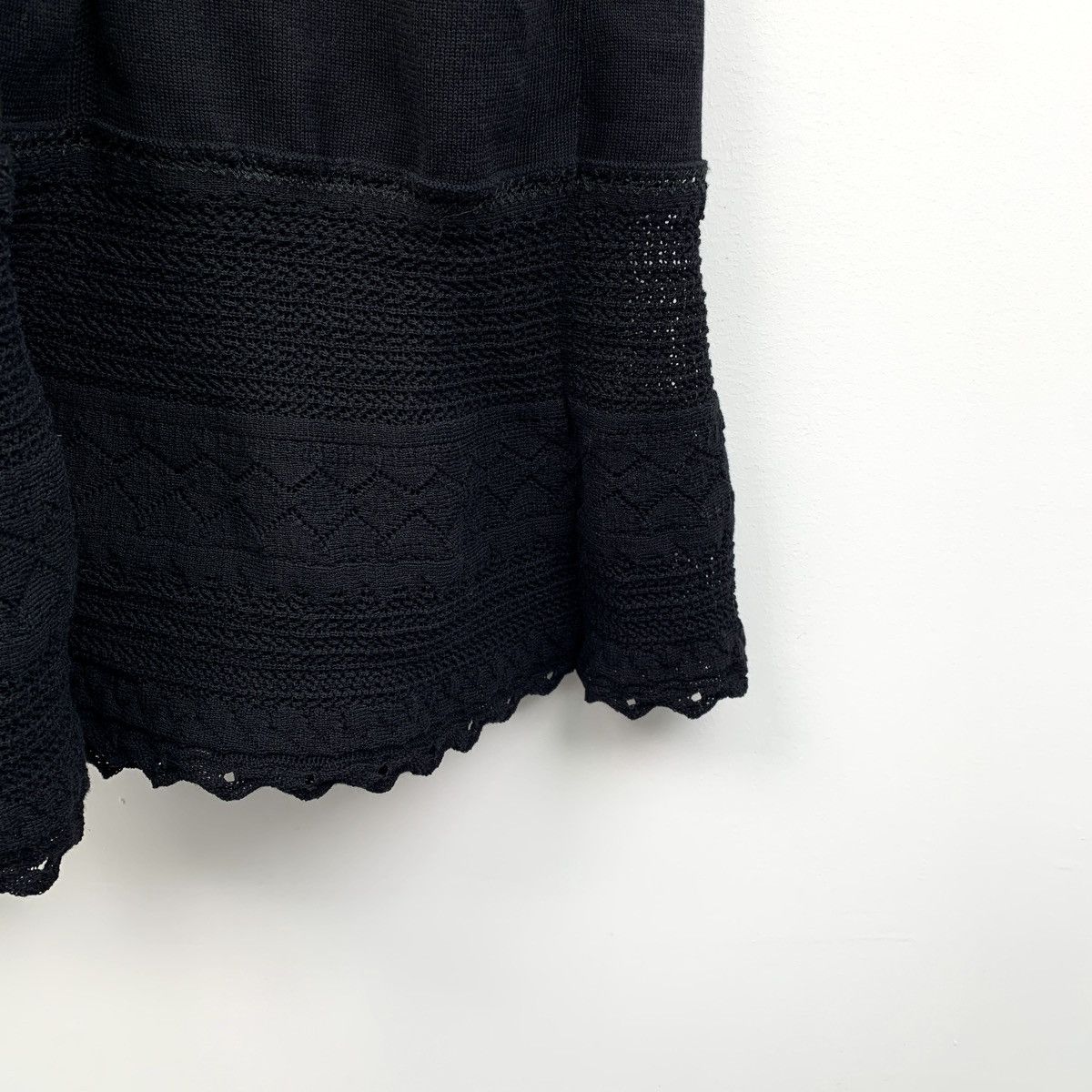 Chanel Chanel Black Logo Embroidered Cotton Knit Dress Size S / US 4 / IT 40 - 5 Thumbnail