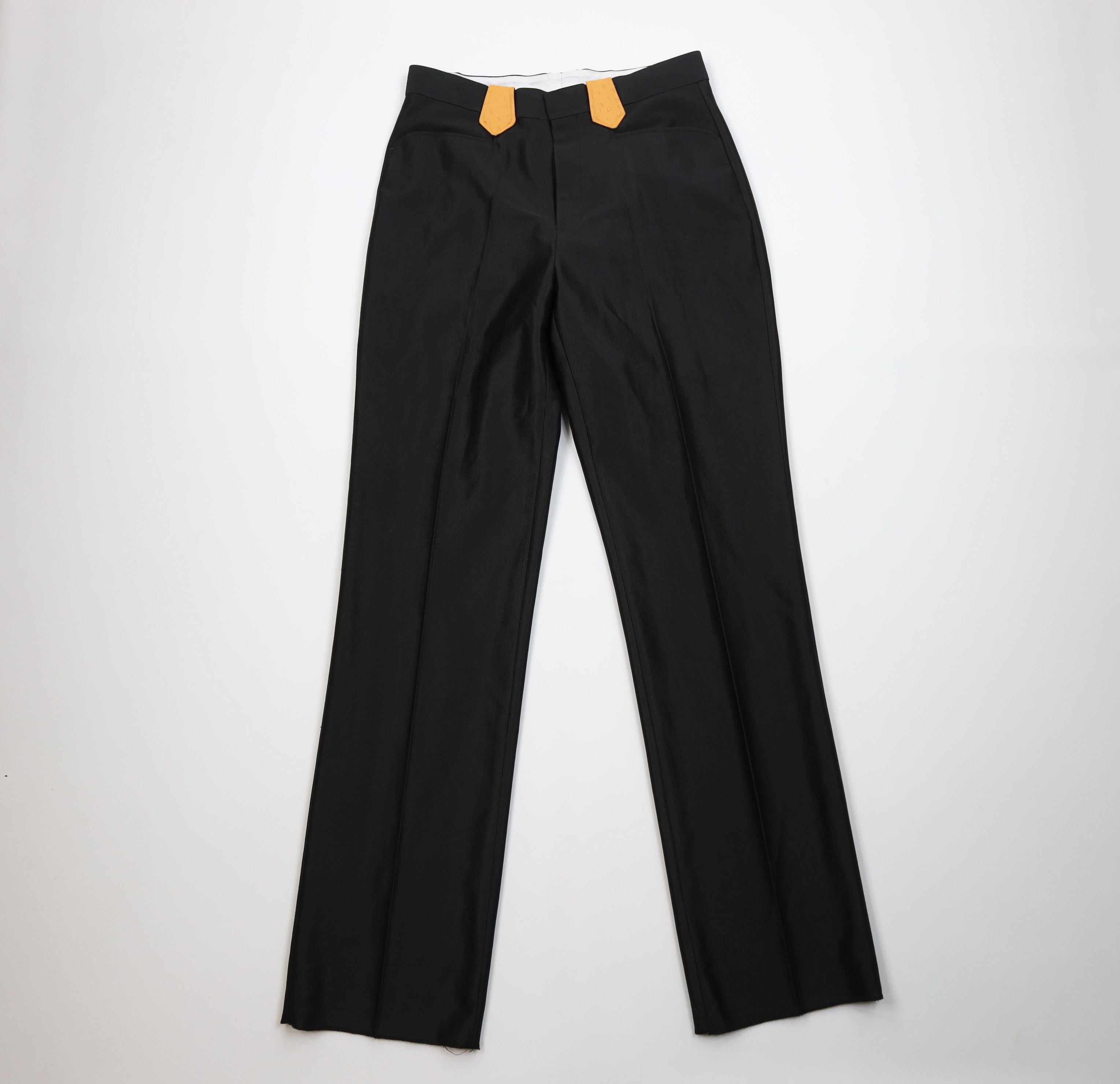 Vintage 90s Streetwear Trim Wide Leg Western Cowboy Pants