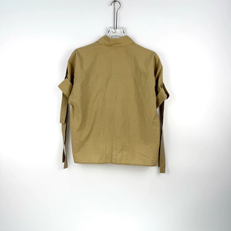 Loewe loewe Khaki leather logo shirt 2506-Nextarrow Size US S / EU 44-46 / 1 - 4 Thumbnail