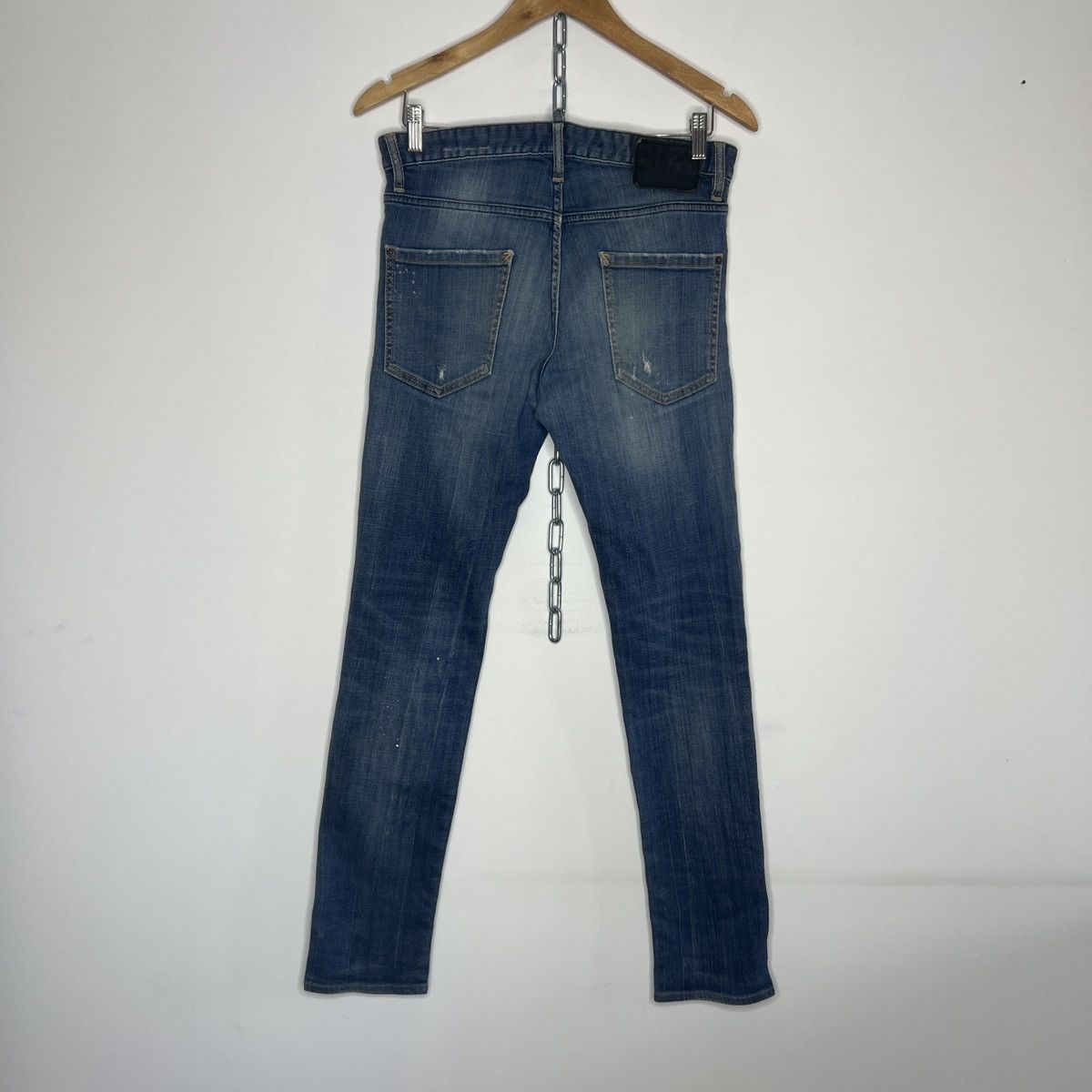 Dsquared2 × Japanese Brand × Vintage Dsquared2 Cool Guy Jeans - Dark Blue Washed Distressed Size US 30 / EU 46 - 5 Thumbnail