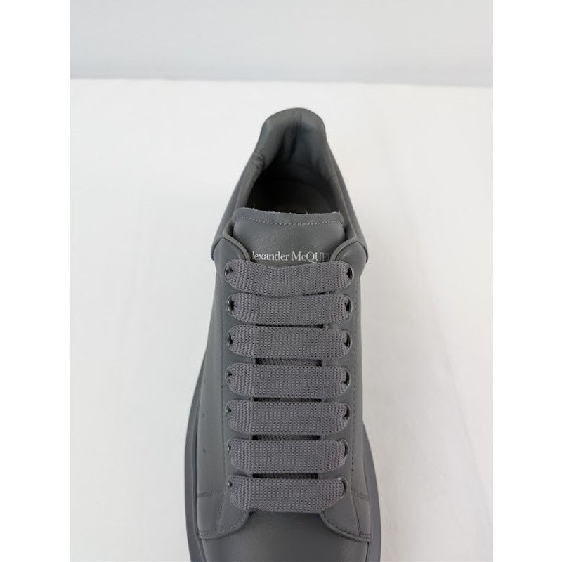 Alexander McQueen o1rshd1 Leather Oversized Sneaker in Lead Pencil Size US 10 / EU 43 - 14 Thumbnail