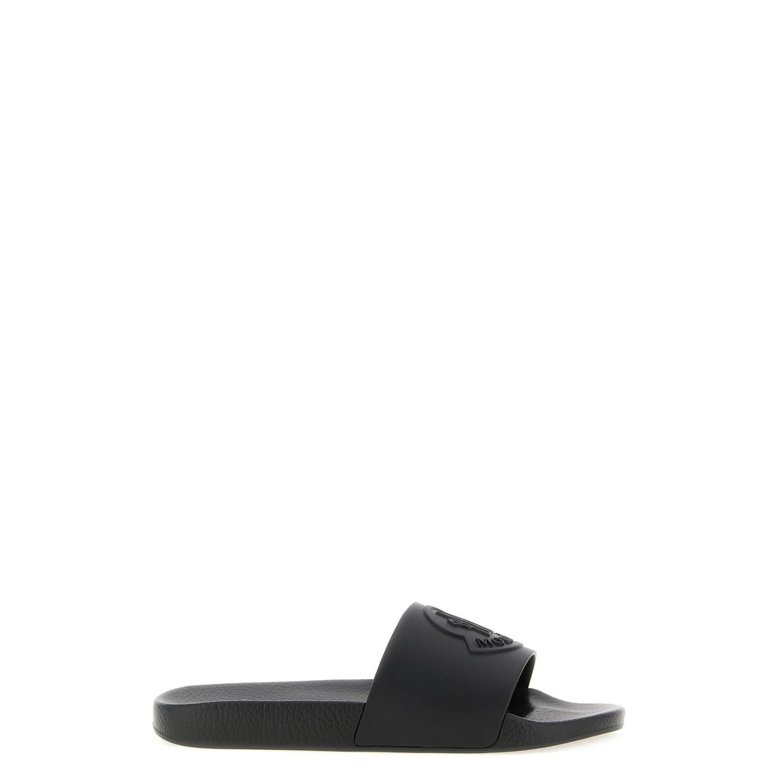 Moncler MONCLER Basile Black Rubber Slides New (Men's size:9;) Size US 9 / EU 42 - 1 Thumbnail