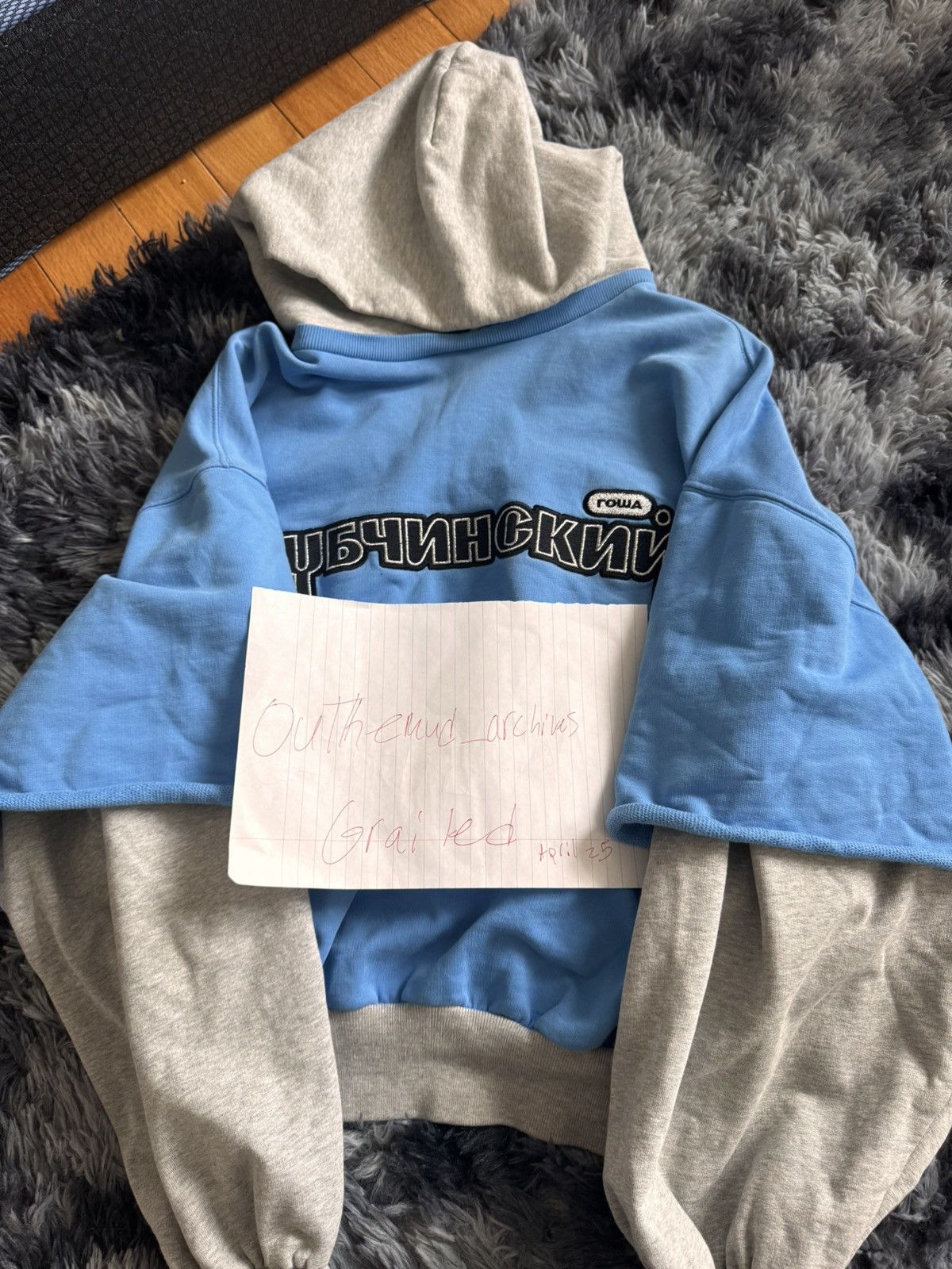 GOSHA RUBCHINSKIY ゴーシャラブチンスキー 18SS COMBO HOODED