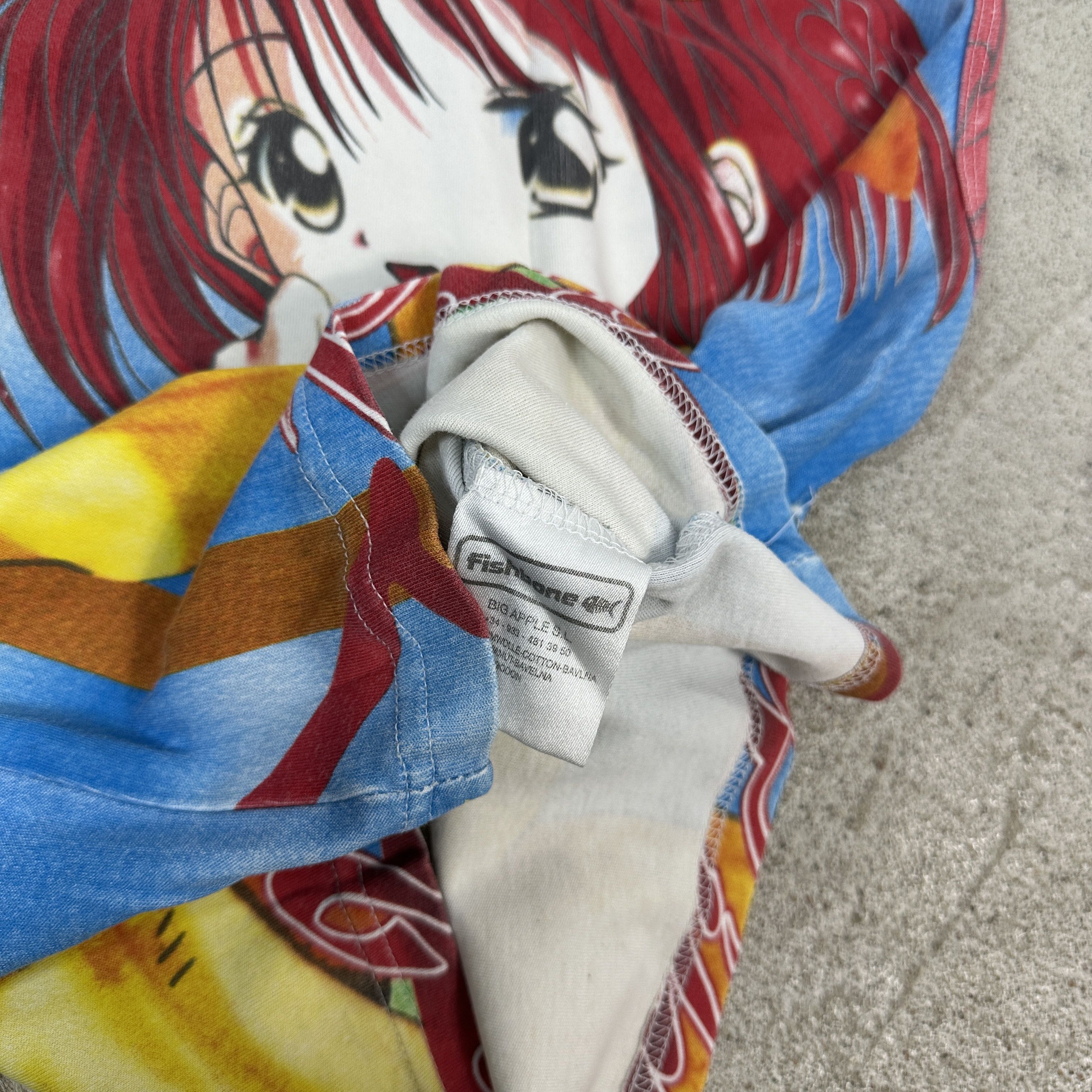 Vintage Vintage Avant Garde Y2K Designer Printed Anime Girl Tank Top Size XL / US 12-14 / IT 48-50 - 4 Thumbnail