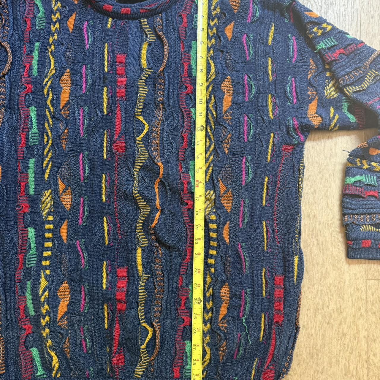 Coogi Vintage Coogi Blues multicoloured cable knit sweater Size US L / EU 52-54 / 3 - 5 Thumbnail