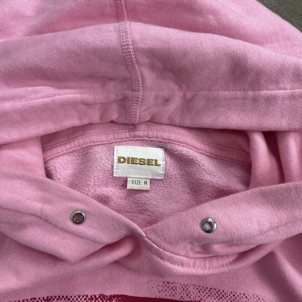 Diesel 2000s Diesel Punk But A Im Shouting Pink Hoodie Size US M / EU 48-50 / 2 - 8 Thumbnail