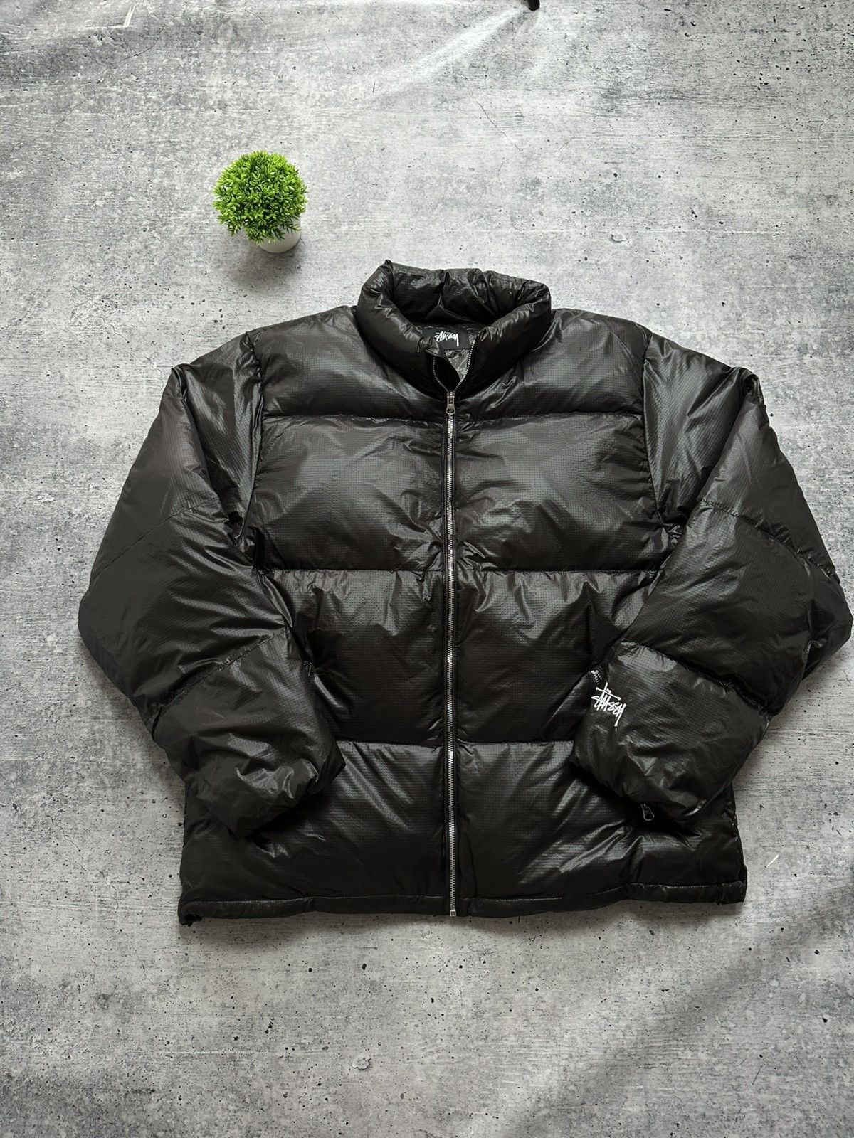 Stussy Stussy Nylon Micro Ripstop Y2K Waterproof Down Puffer Jacket Size US L / EU 52-54 / 3 - 2 Thumbnail