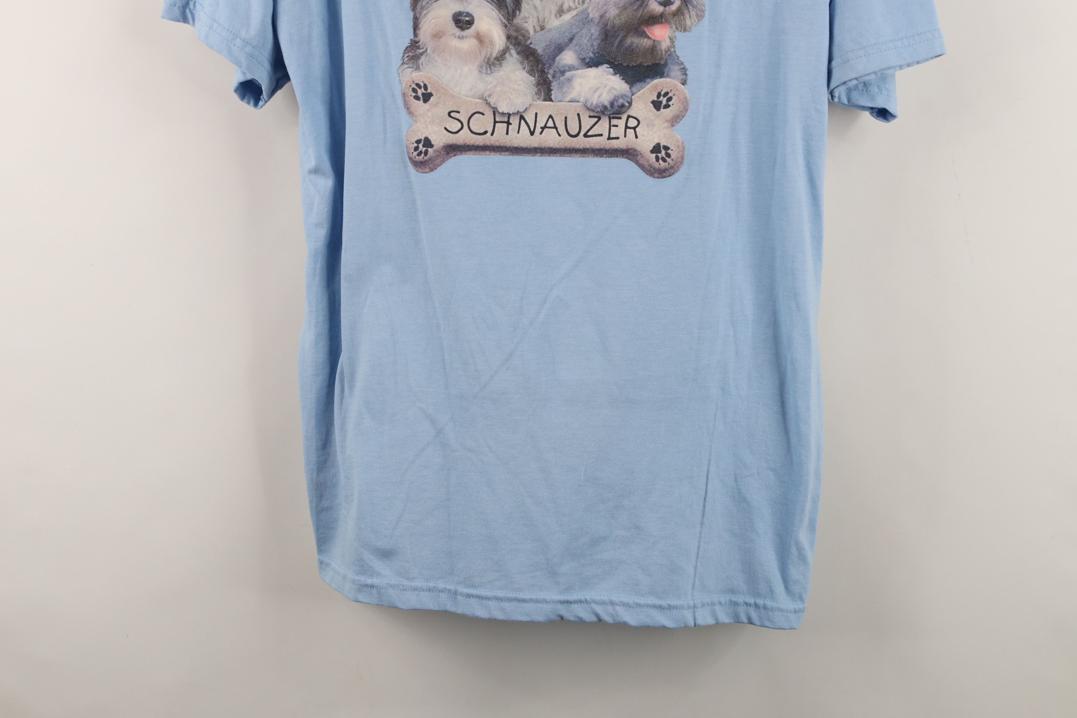 Vintage Vintage 90s Y2K Streetwear Schnauzer Dog Puppy T-Shirt Blue Size L / US 10 / IT 46 - 3 Thumbnail
